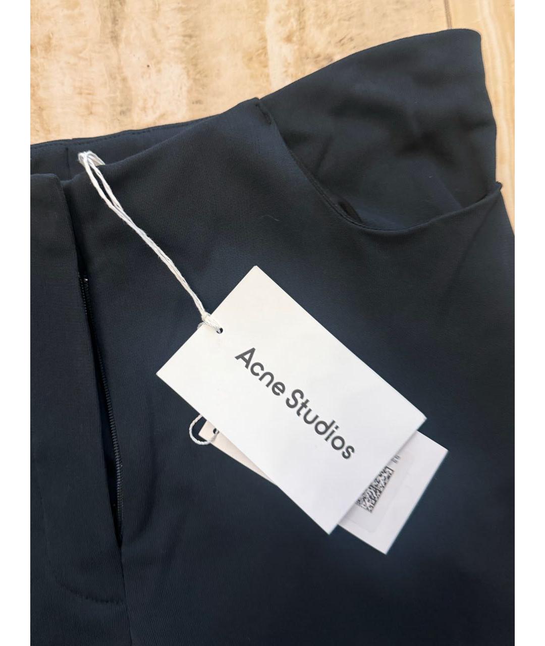 ACNE STUDIOS Черные нейлоновые брюки узкие, фото 5