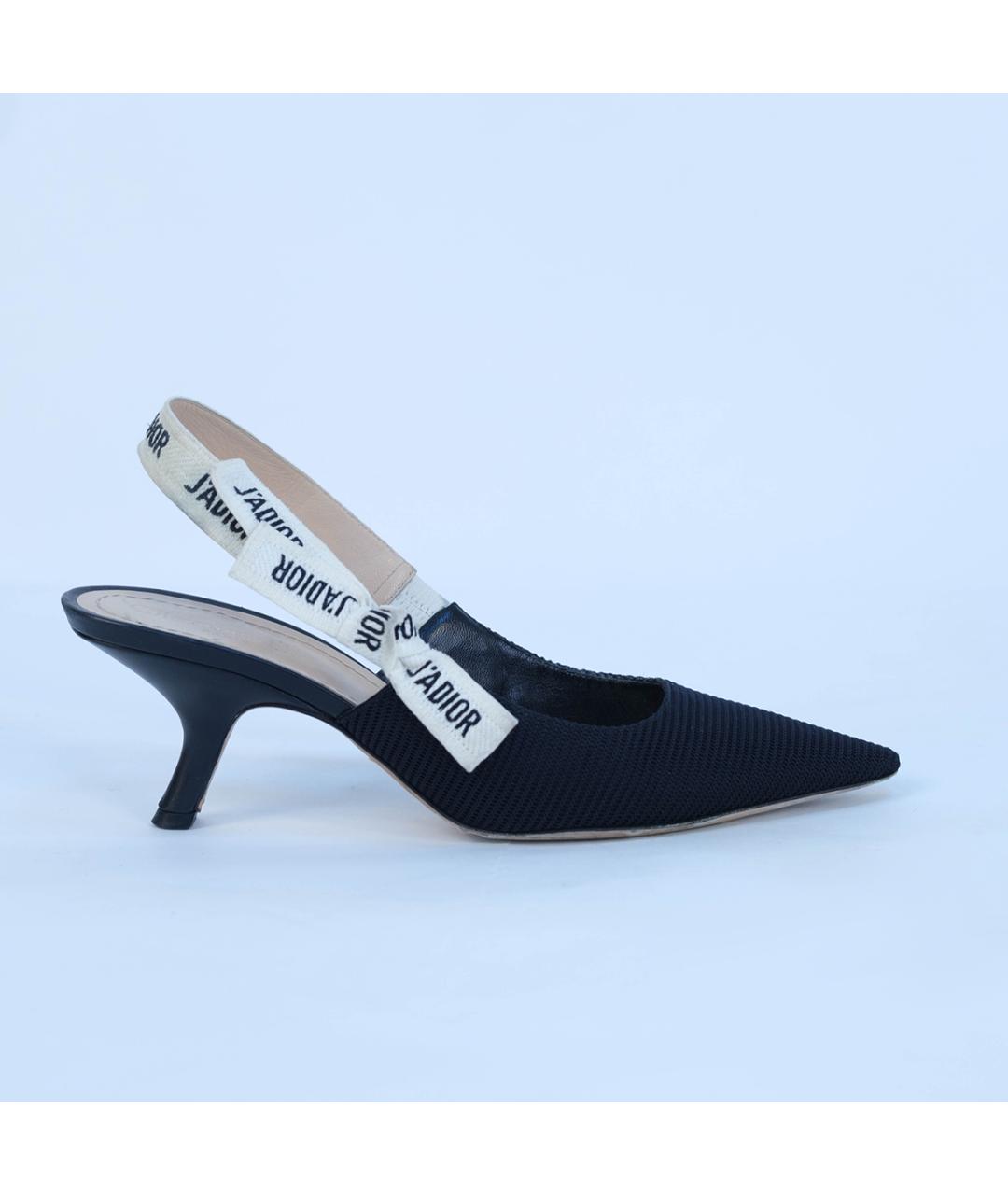 CHRISTIAN DIOR Черные кожаные туфли, фото 2