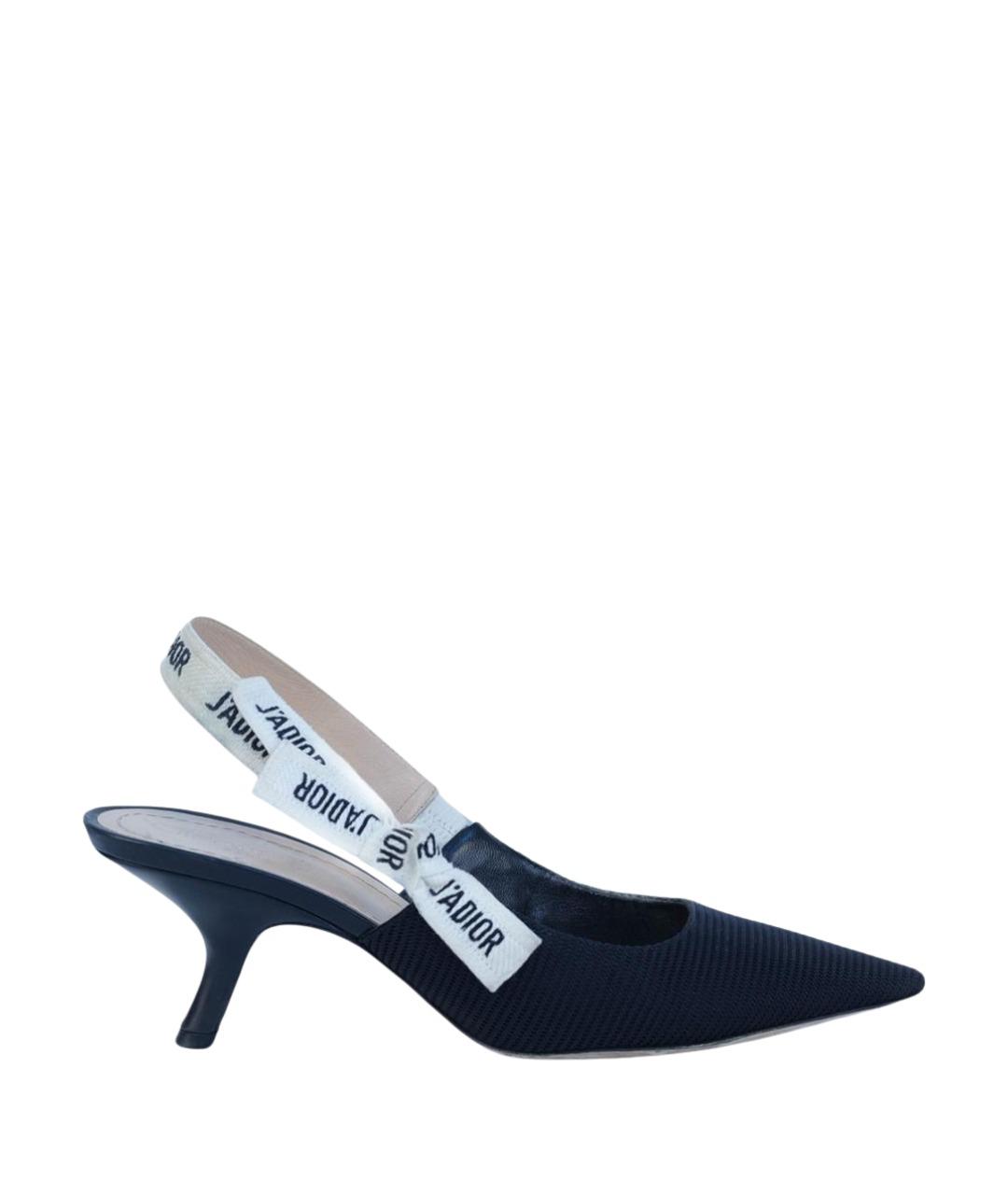 CHRISTIAN DIOR Черные кожаные туфли, фото 1