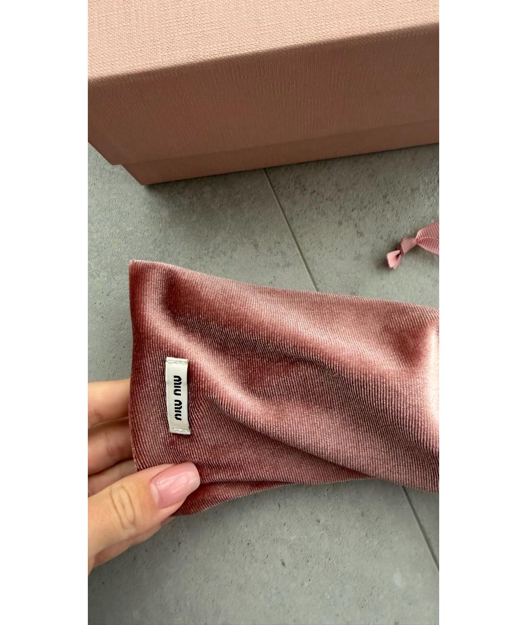 MIU MIU Зеленые пластиковые солнцезащитные очки, фото 5