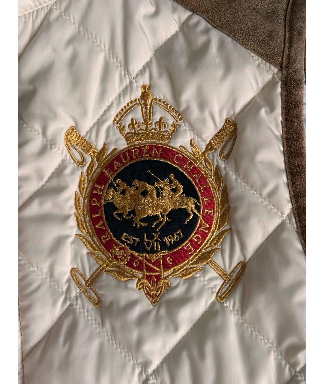 RALPH LAUREN Бежевый полиэстеровый жилет, фото 4