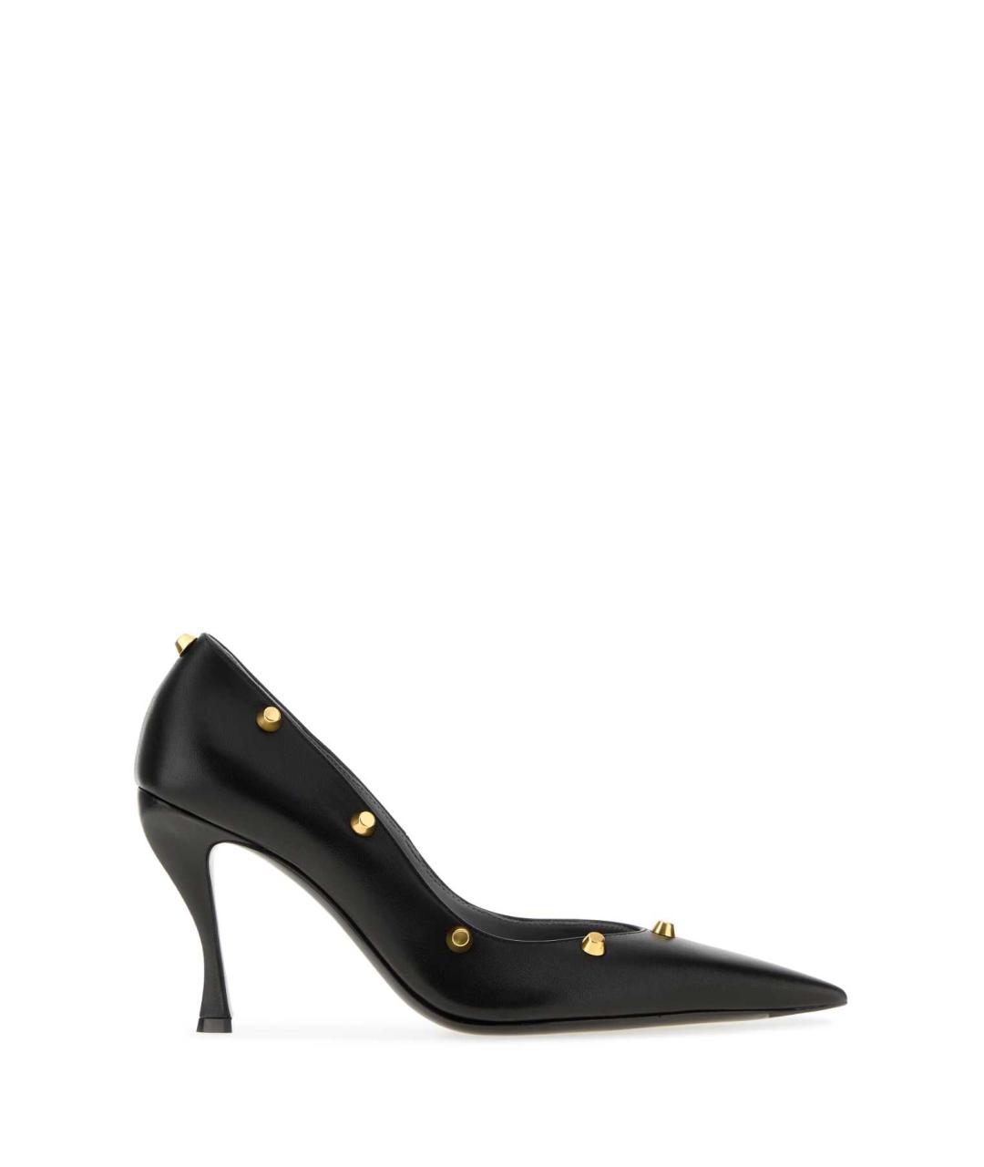 BALENCIAGA Черные кожаные туфли, фото 3