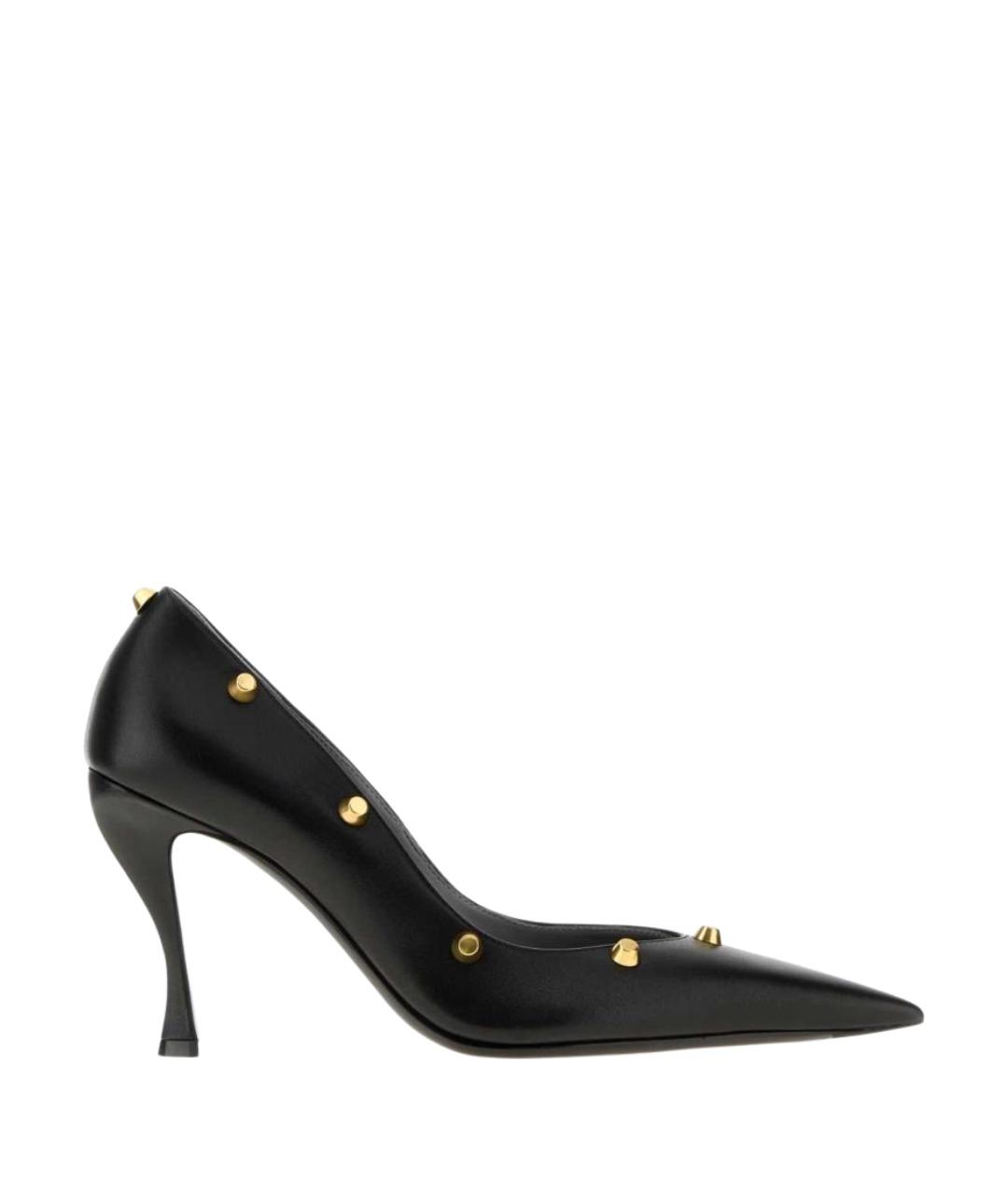 BALENCIAGA Черные кожаные туфли, фото 1