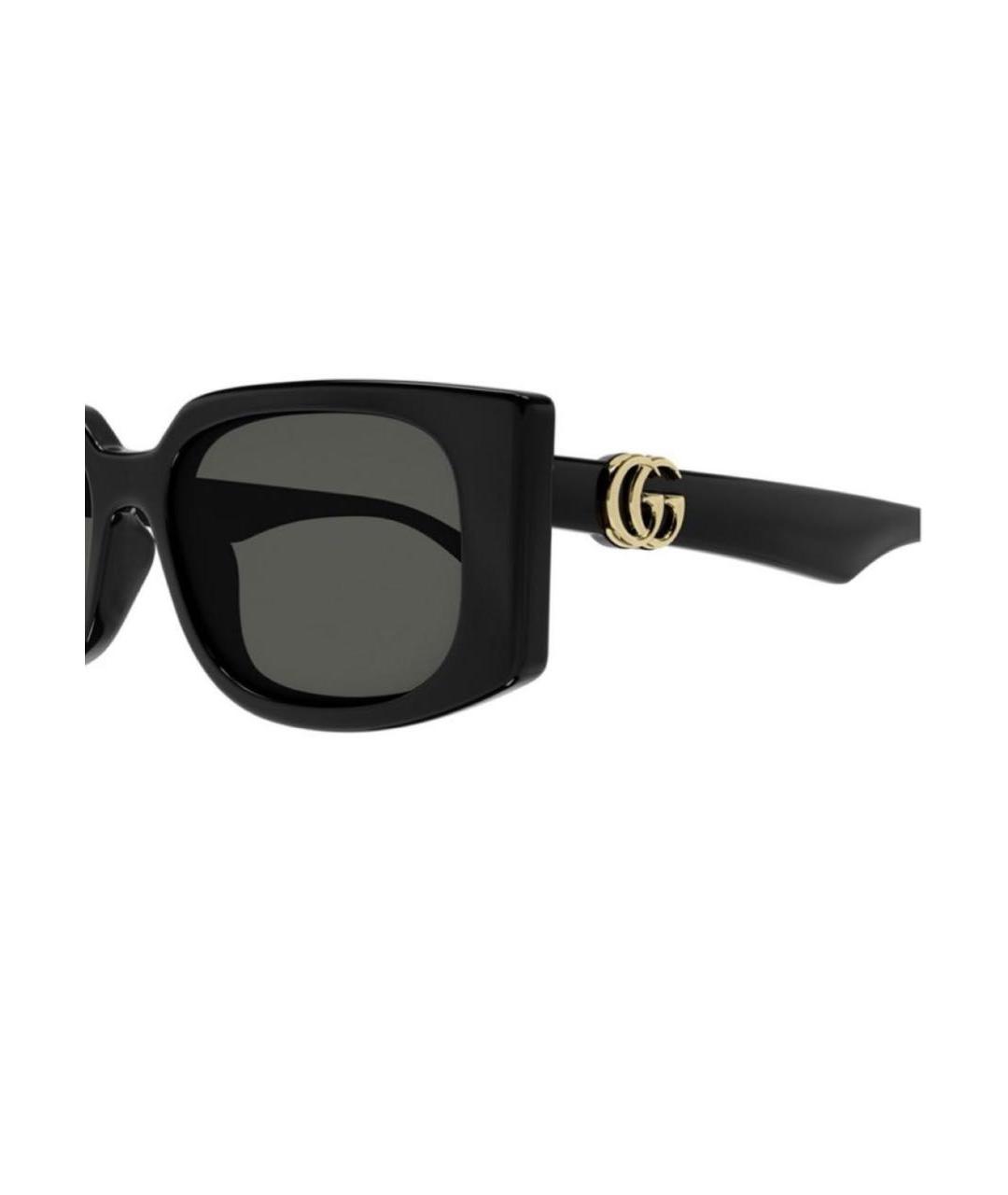 GUCCI Черные пластиковые солнцезащитные очки, фото 3