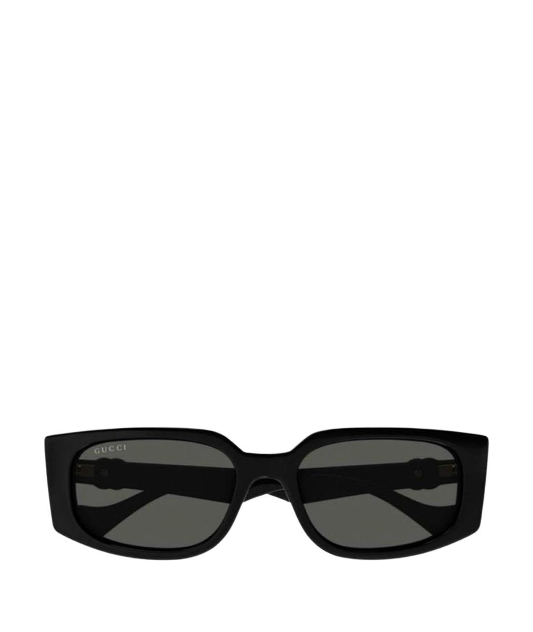 GUCCI Черные пластиковые солнцезащитные очки, фото 1