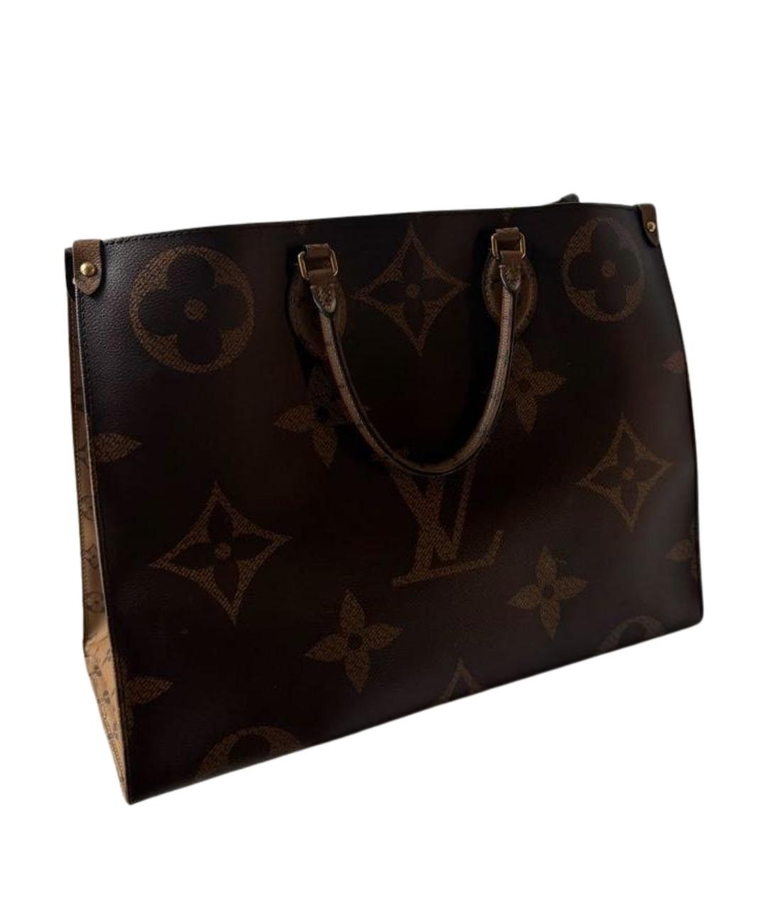LOUIS VUITTON Коричневая кожаная дорожная/спортивная сумка, фото 1