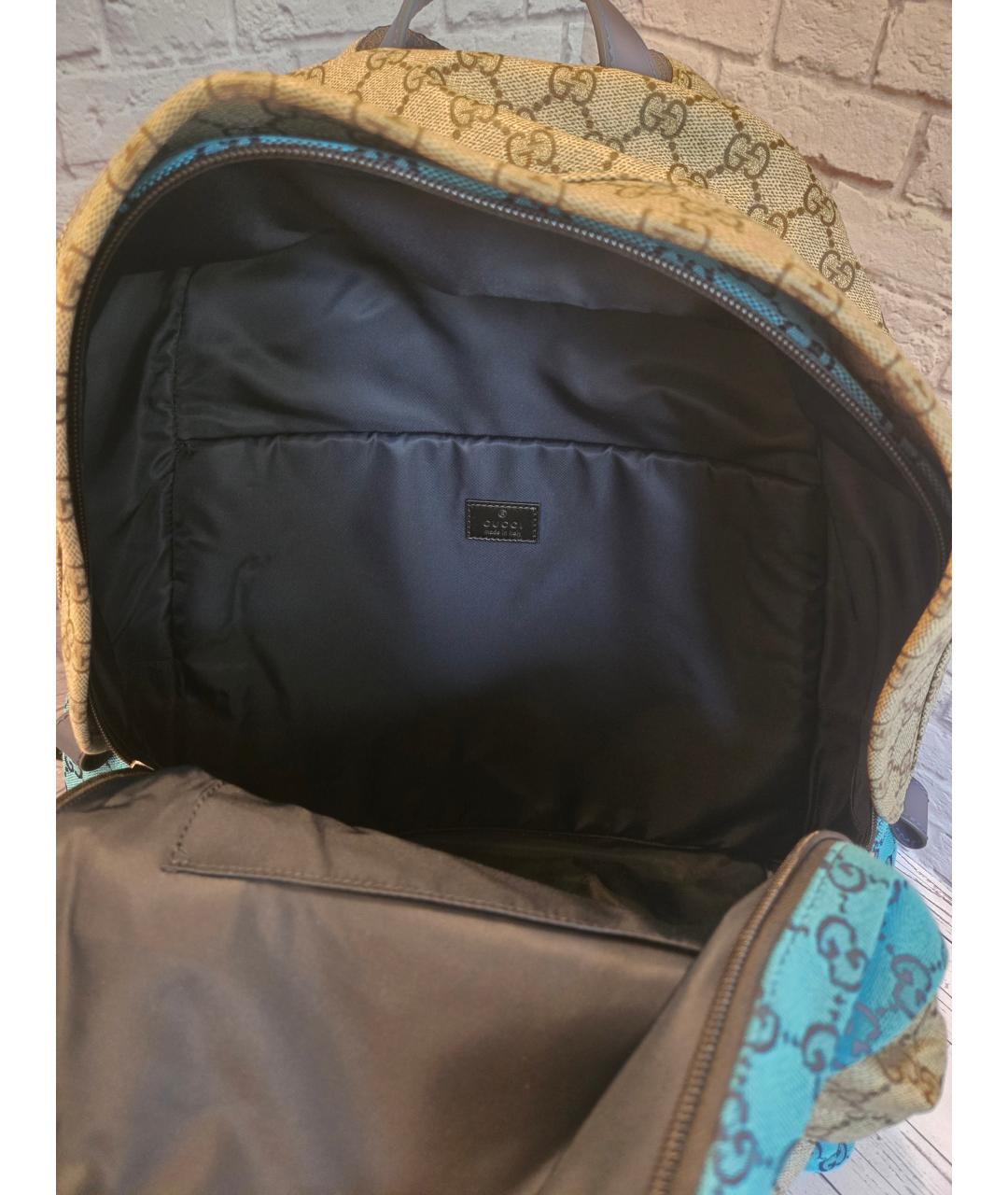 GUCCI Мульти рюкзак из канвы, фото 4
