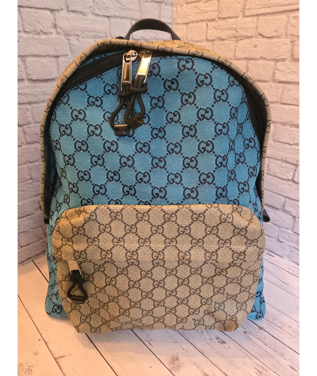 GUCCI Мульти рюкзак из канвы, фото 5