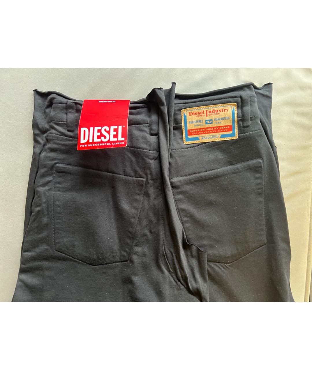 DIESEL Черная деним юбка макси, фото 4