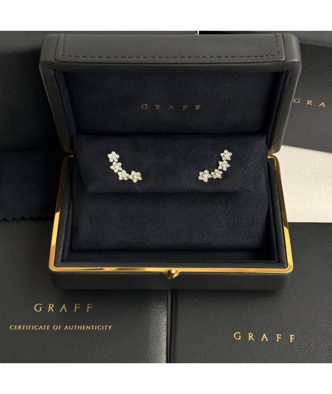 GRAFF Серебряные серьги из белого золота, фото 2