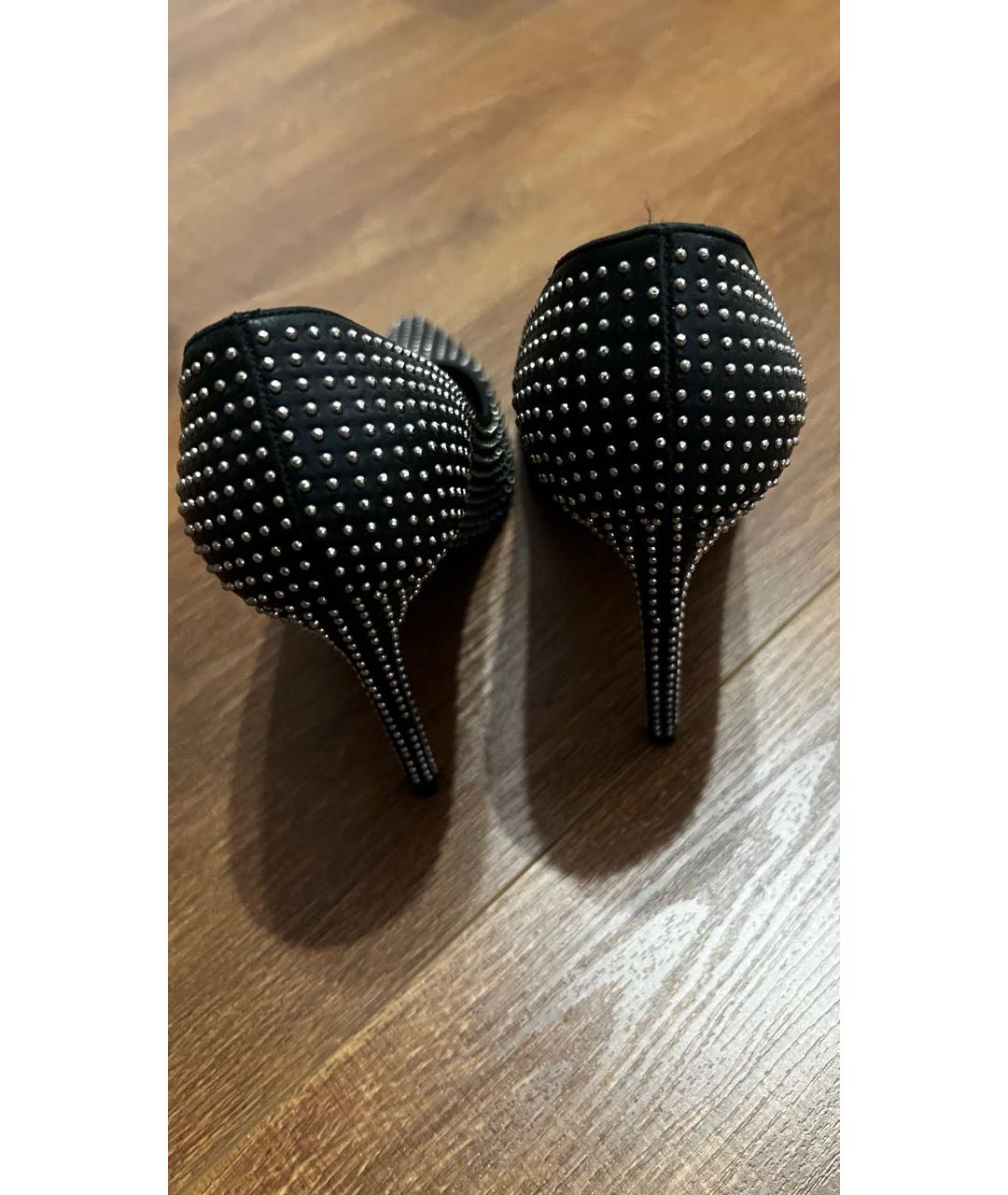 SAINT LAURENT Черные кожаные туфли, фото 3
