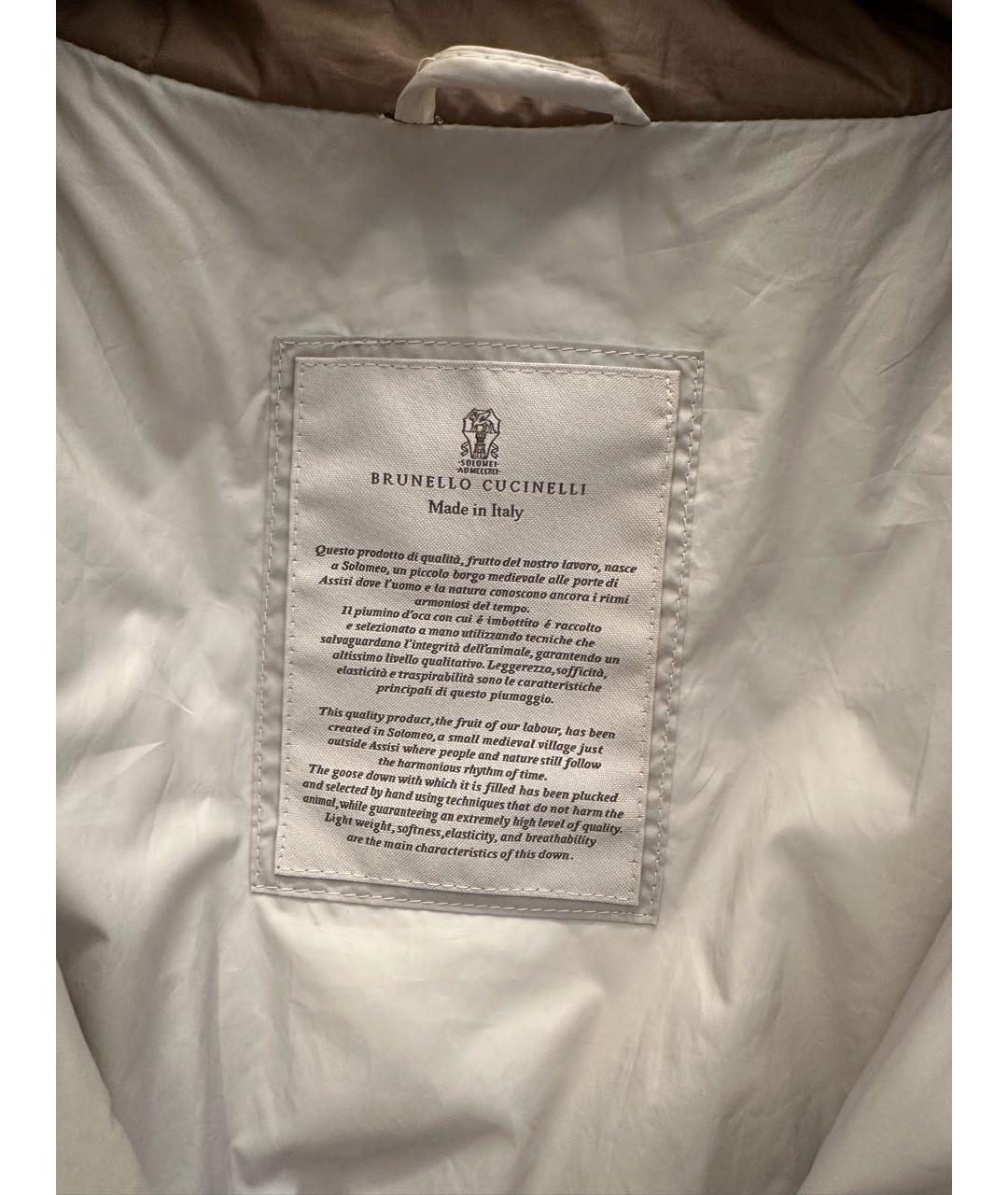 BRUNELLO CUCINELLI Коричневая куртка, фото 3
