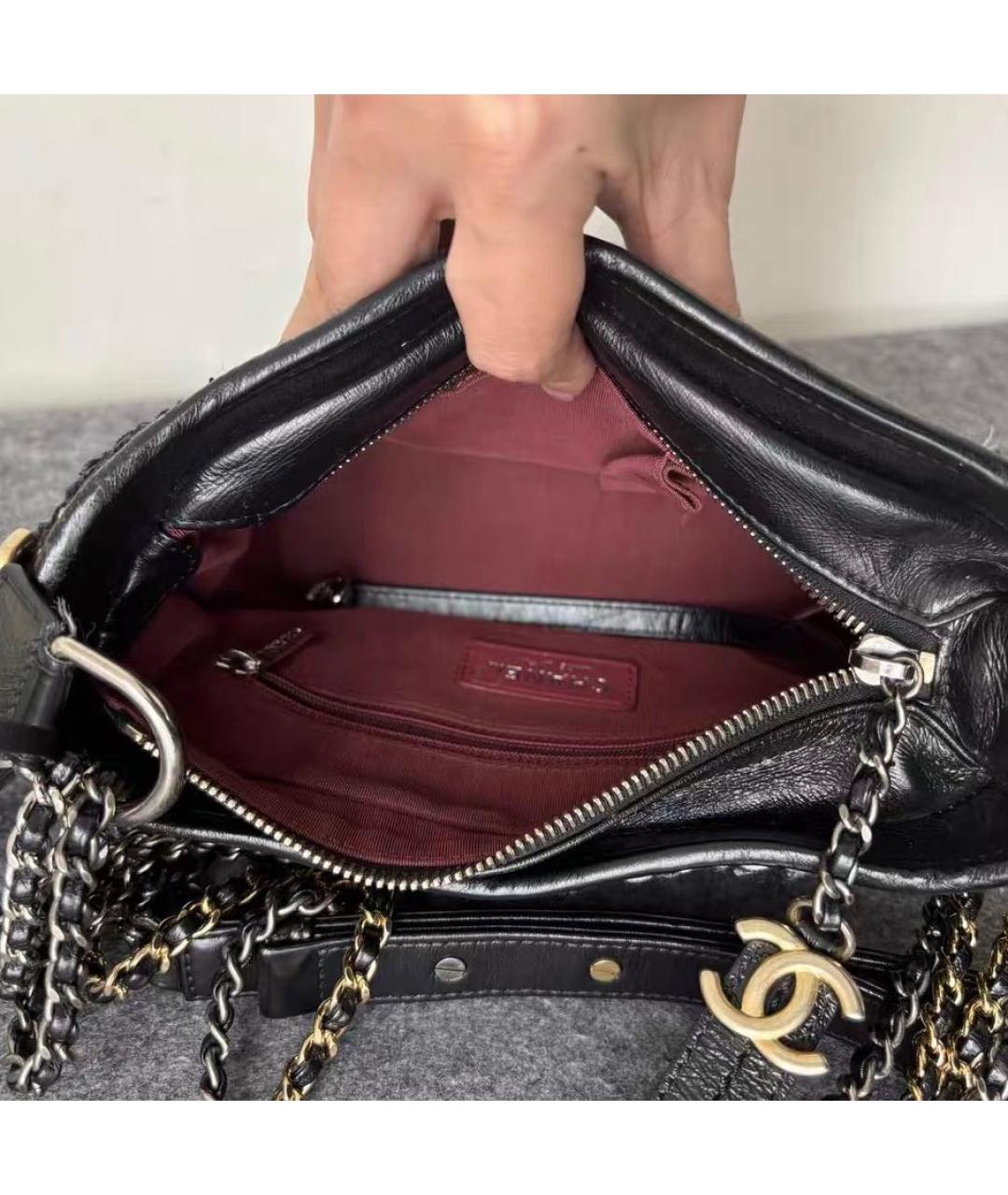 CHANEL Черная твидовая сумка через плечо, фото 8