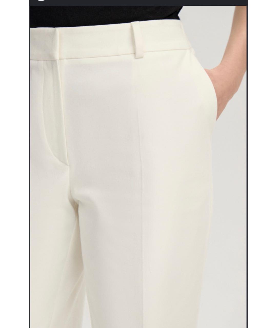 DOLCE&GABBANA Белые шерстяные брюки узкие, фото 3