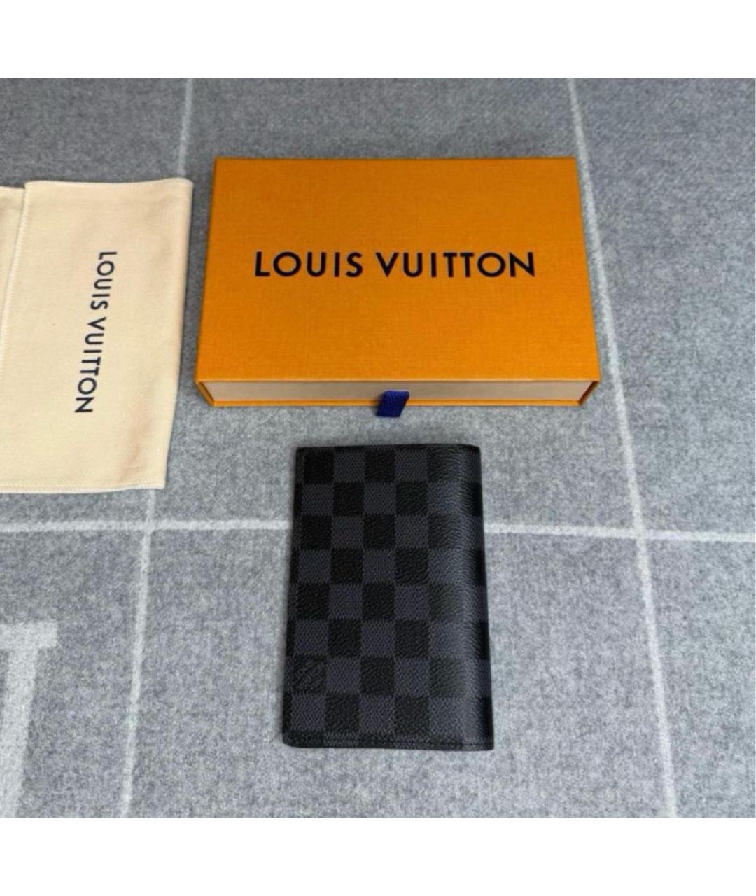 LOUIS VUITTON Черный кардхолдер, фото 3