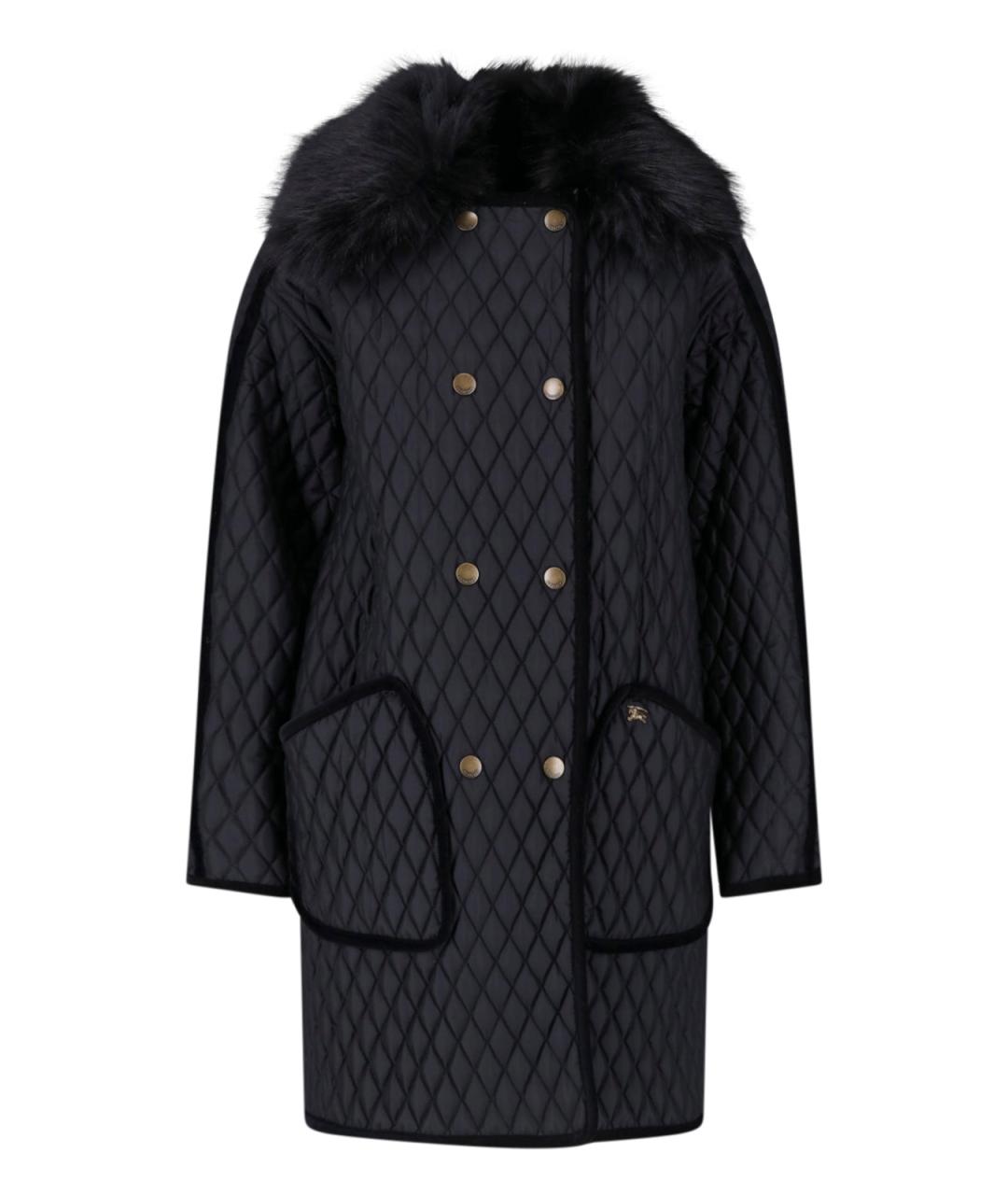 BURBERRY Черная полиамидовая куртка, фото 1