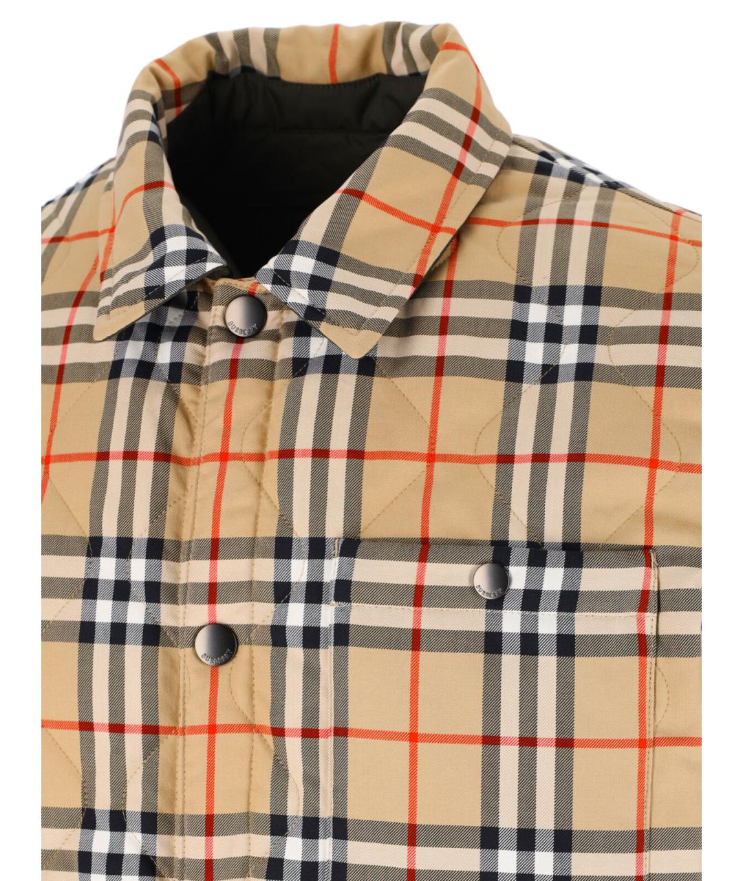 BURBERRY Зеленая полиамидовая куртка, фото 5