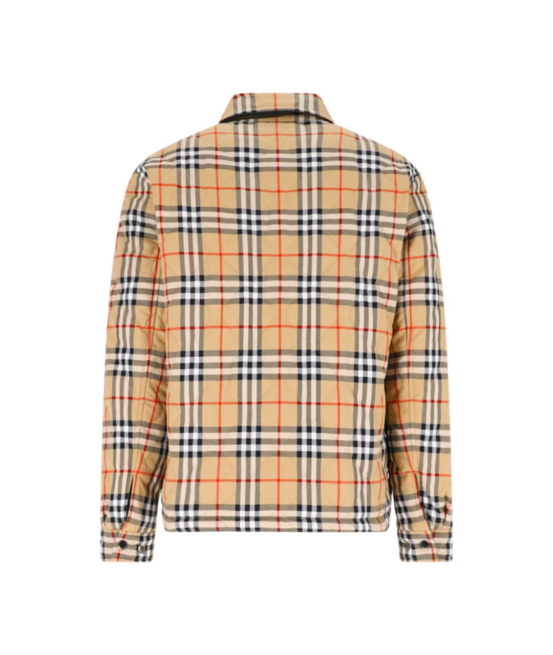 BURBERRY Зеленая полиамидовая куртка, фото 4