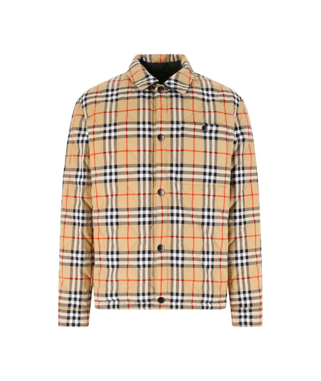 BURBERRY Зеленая полиамидовая куртка, фото 3