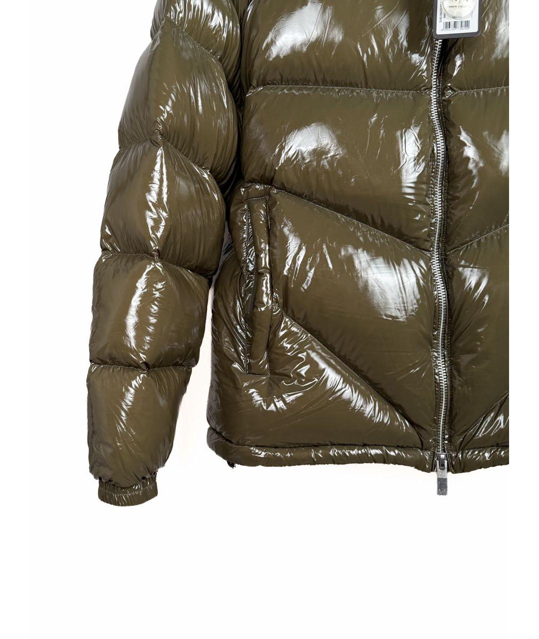 ARMANI EXCHANGE Хаки полиамидовый пуховик, фото 4