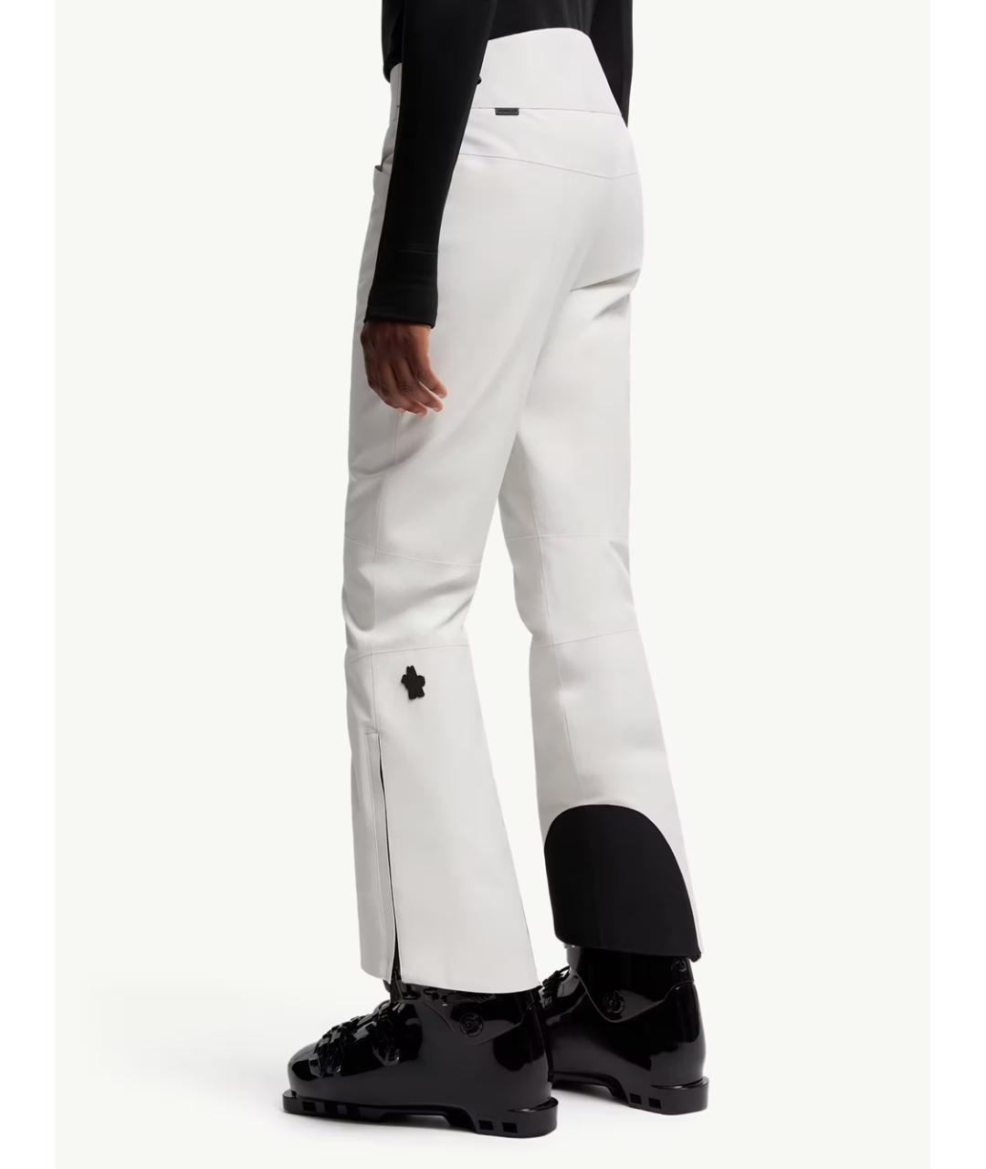 MONCLER Белые полиамидовые спортивные брюки и шорты, фото 3