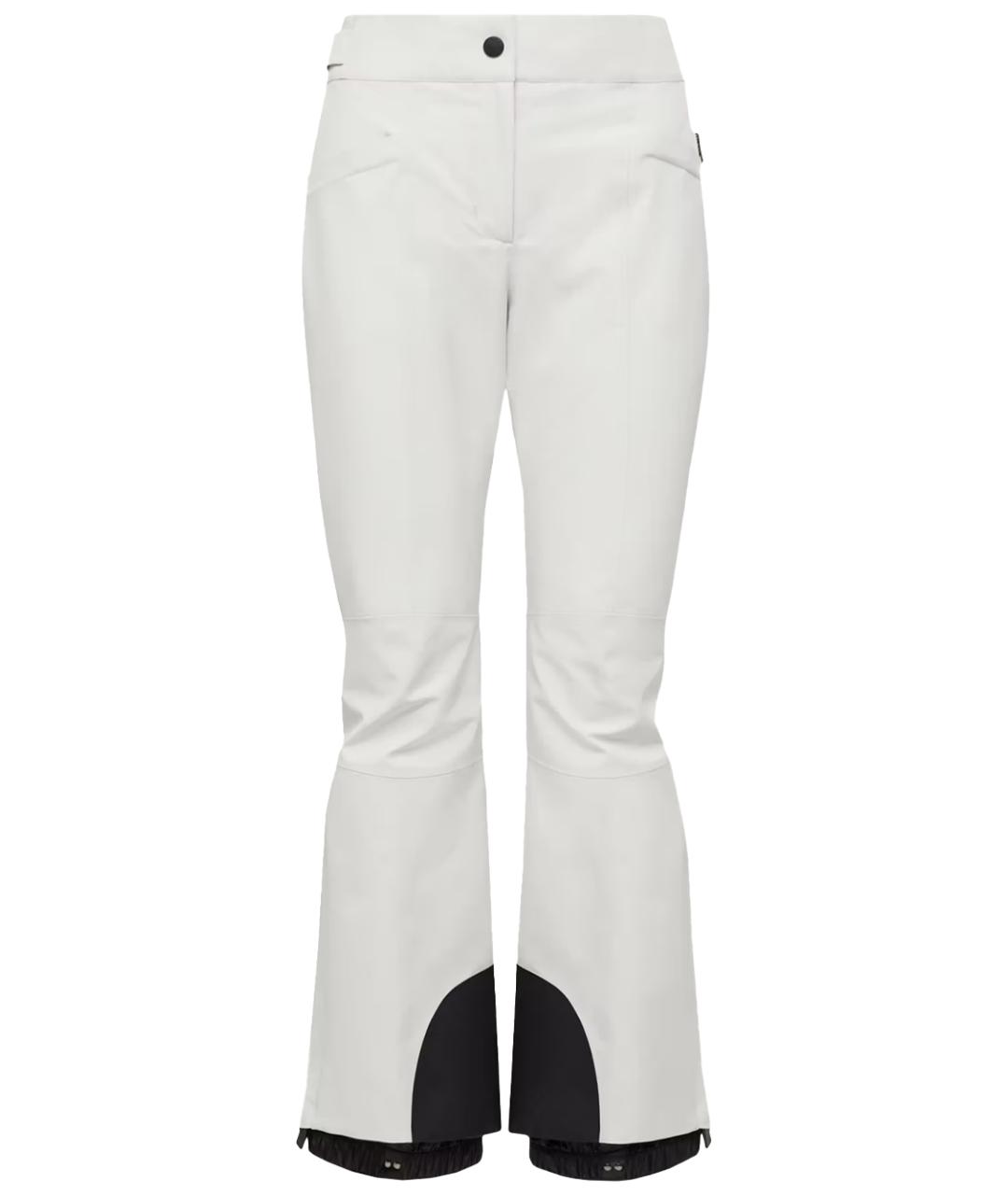 MONCLER Белые полиамидовые спортивные брюки и шорты, фото 1