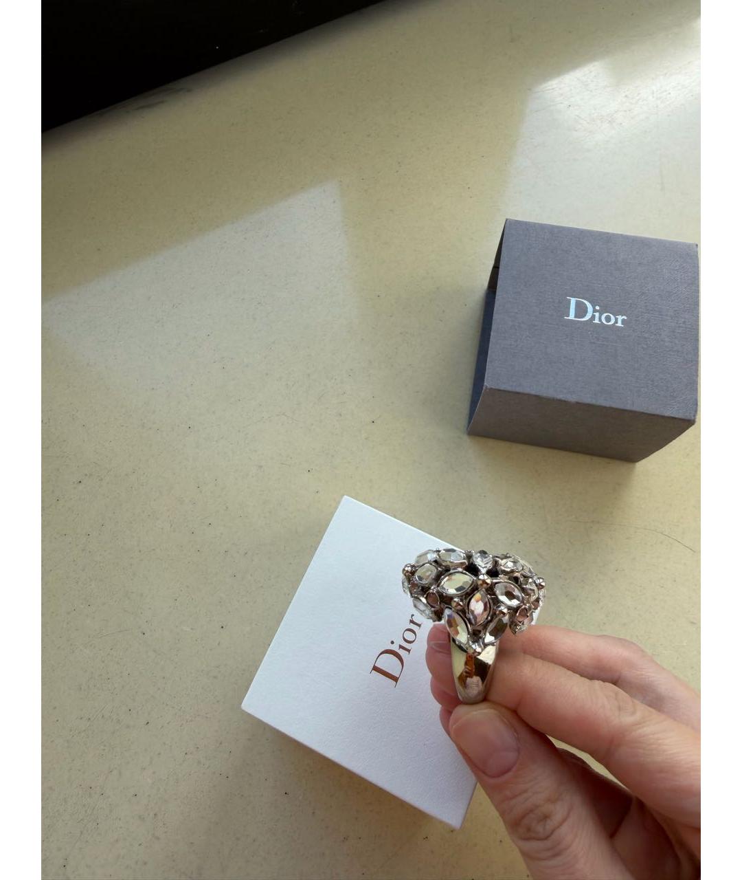CHRISTIAN DIOR Серебряное латунное кольцо, фото 7