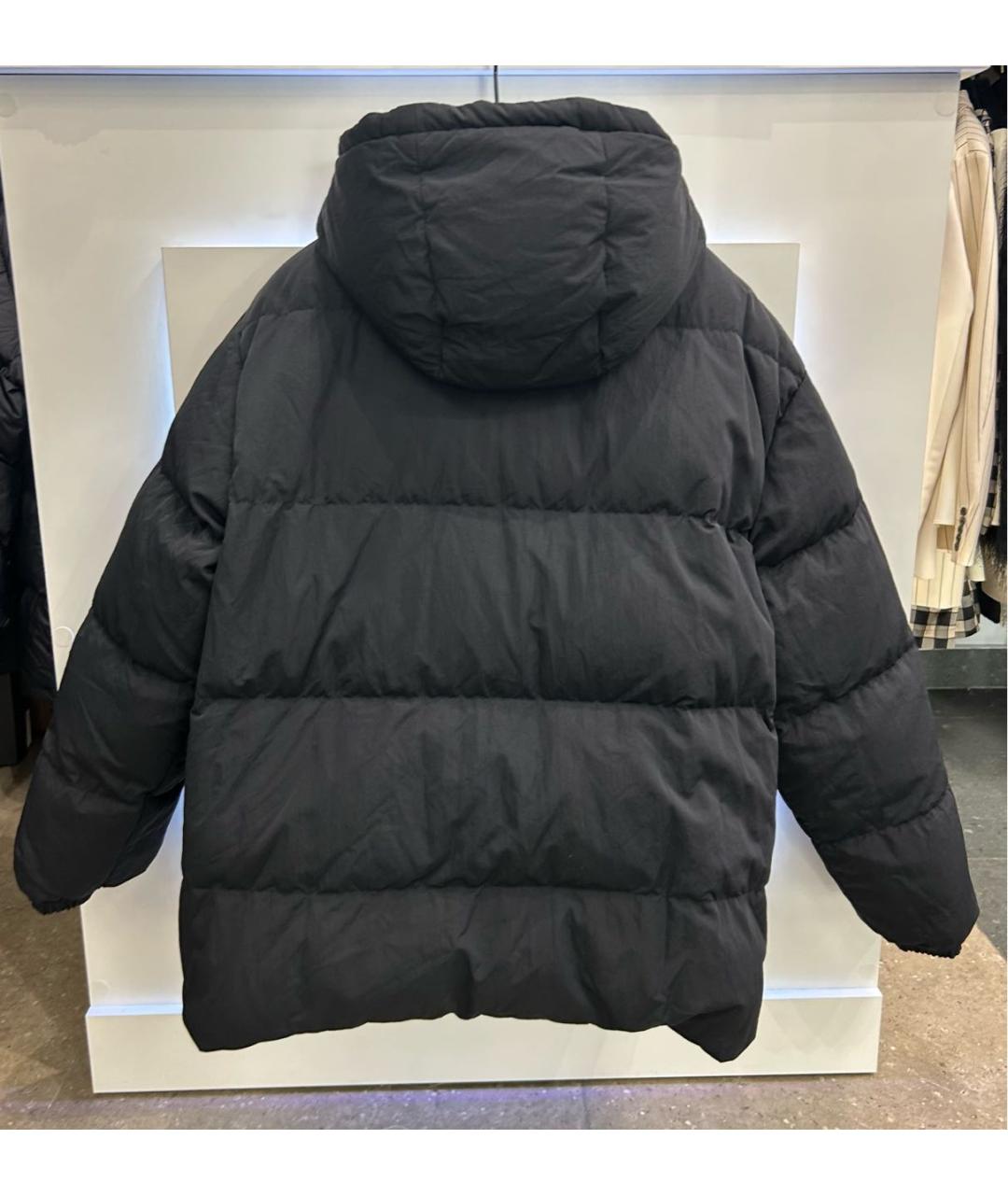 BURBERRY Черный нейлоновый пуховик, фото 2