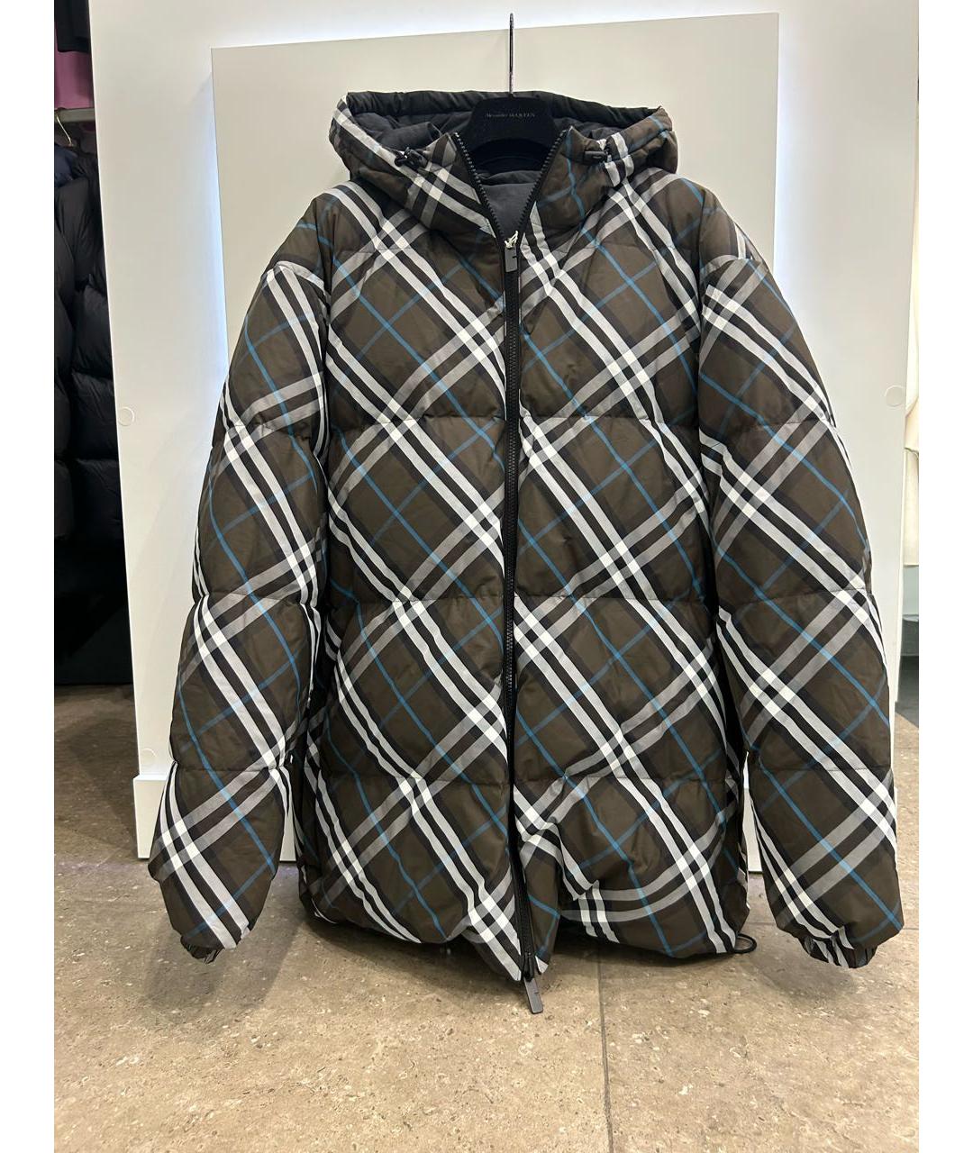 BURBERRY Черный нейлоновый пуховик, фото 5