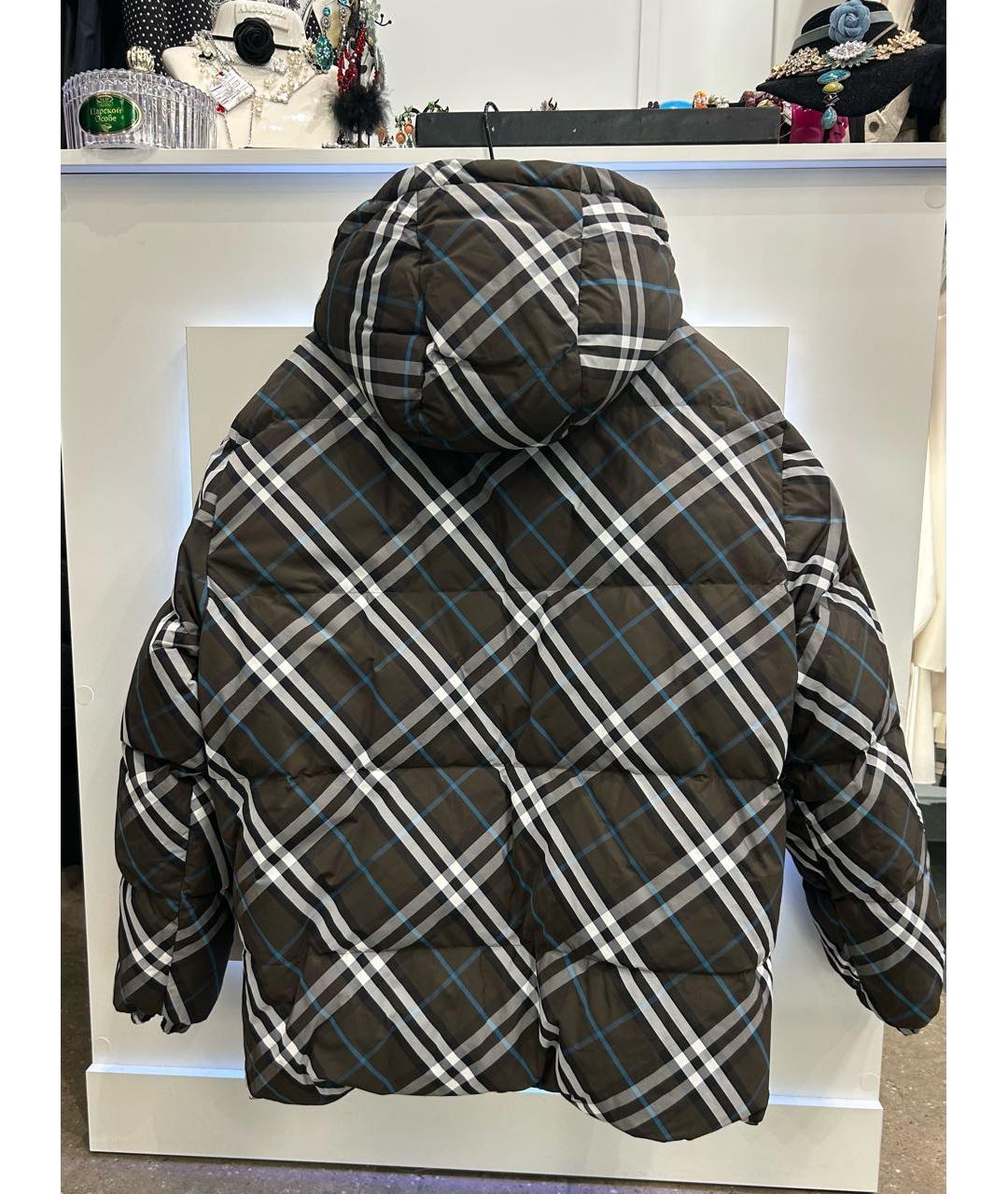 BURBERRY Черный нейлоновый пуховик, фото 6