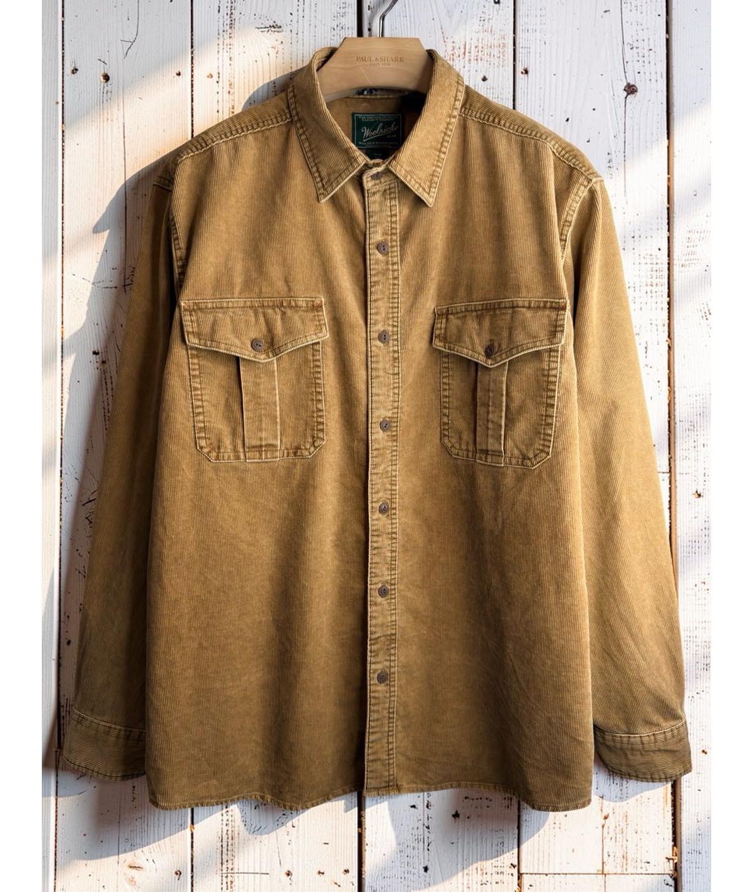 WOOLRICH Горчичная хлопковая кэжуал рубашка, фото 9