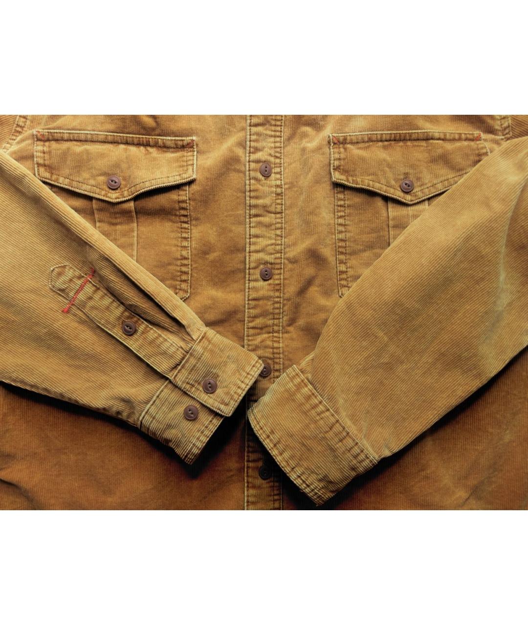 WOOLRICH Горчичная хлопковая кэжуал рубашка, фото 8