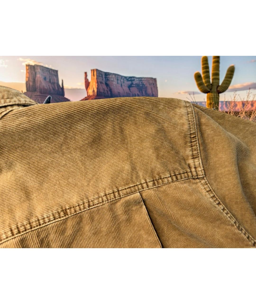 WOOLRICH Горчичная хлопковая кэжуал рубашка, фото 4
