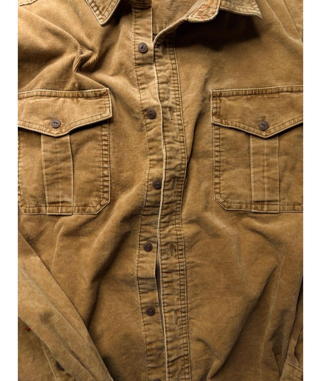 WOOLRICH Горчичная хлопковая кэжуал рубашка, фото 6