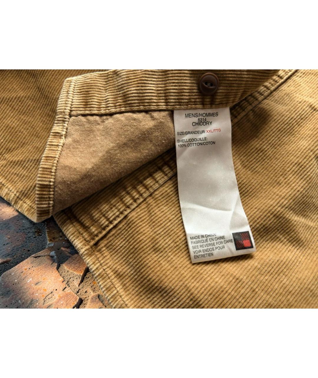WOOLRICH Горчичная хлопковая кэжуал рубашка, фото 5