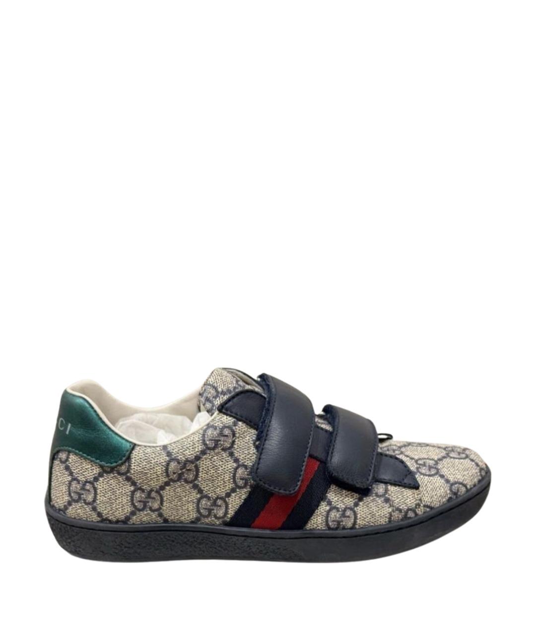 GUCCI Темно-синие кеды, фото 1