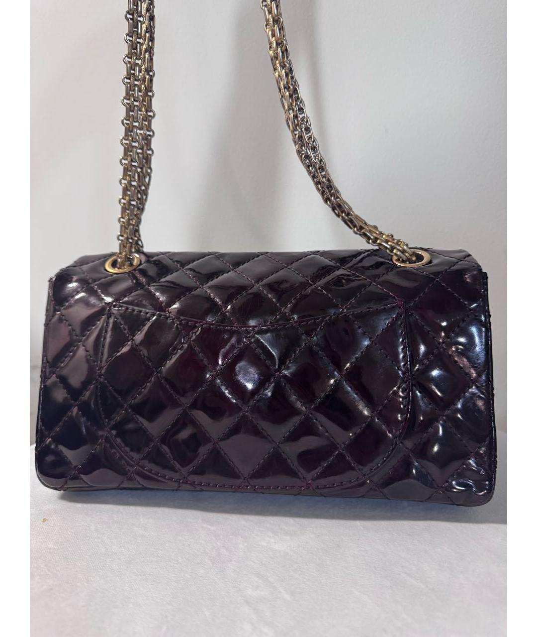 CHANEL Бордовая кожаная сумка через плечо, фото 2