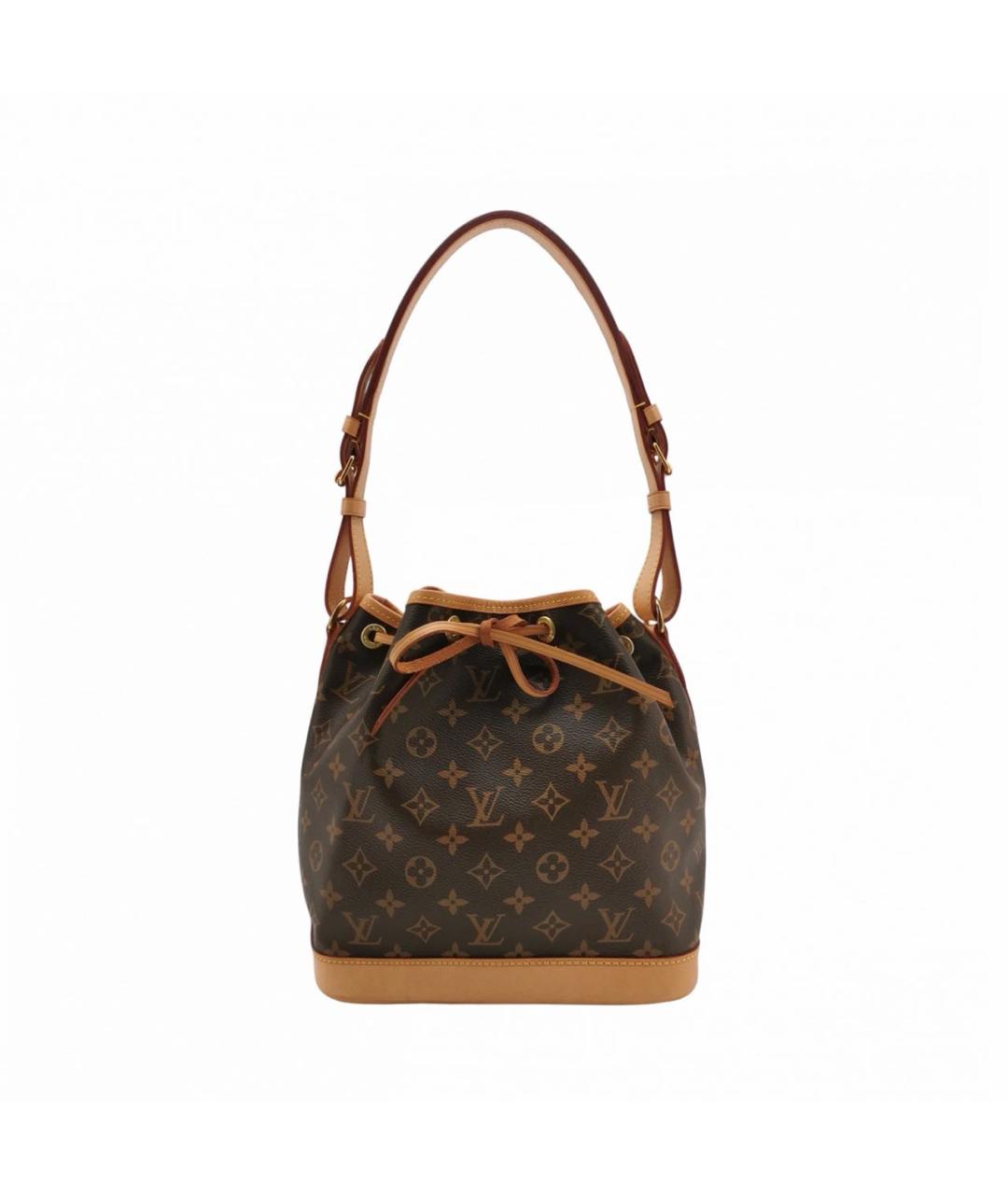 LOUIS VUITTON Коричневая кожаная сумка тоут, фото 9