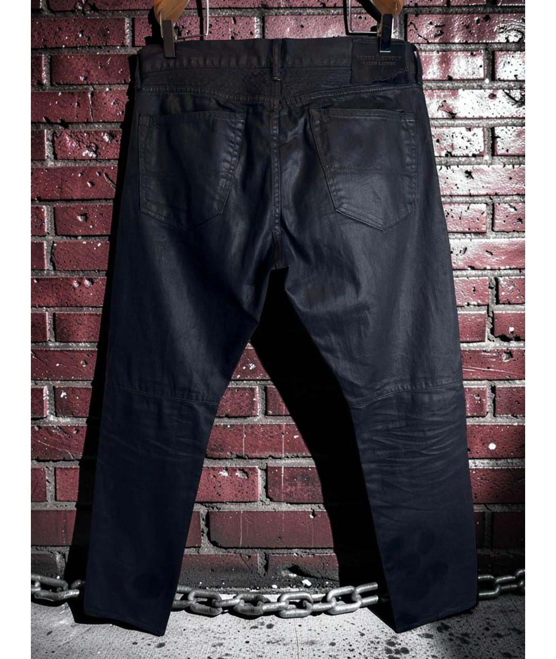RALPH LAUREN Черные хлопковые джинсы скинни, фото 2