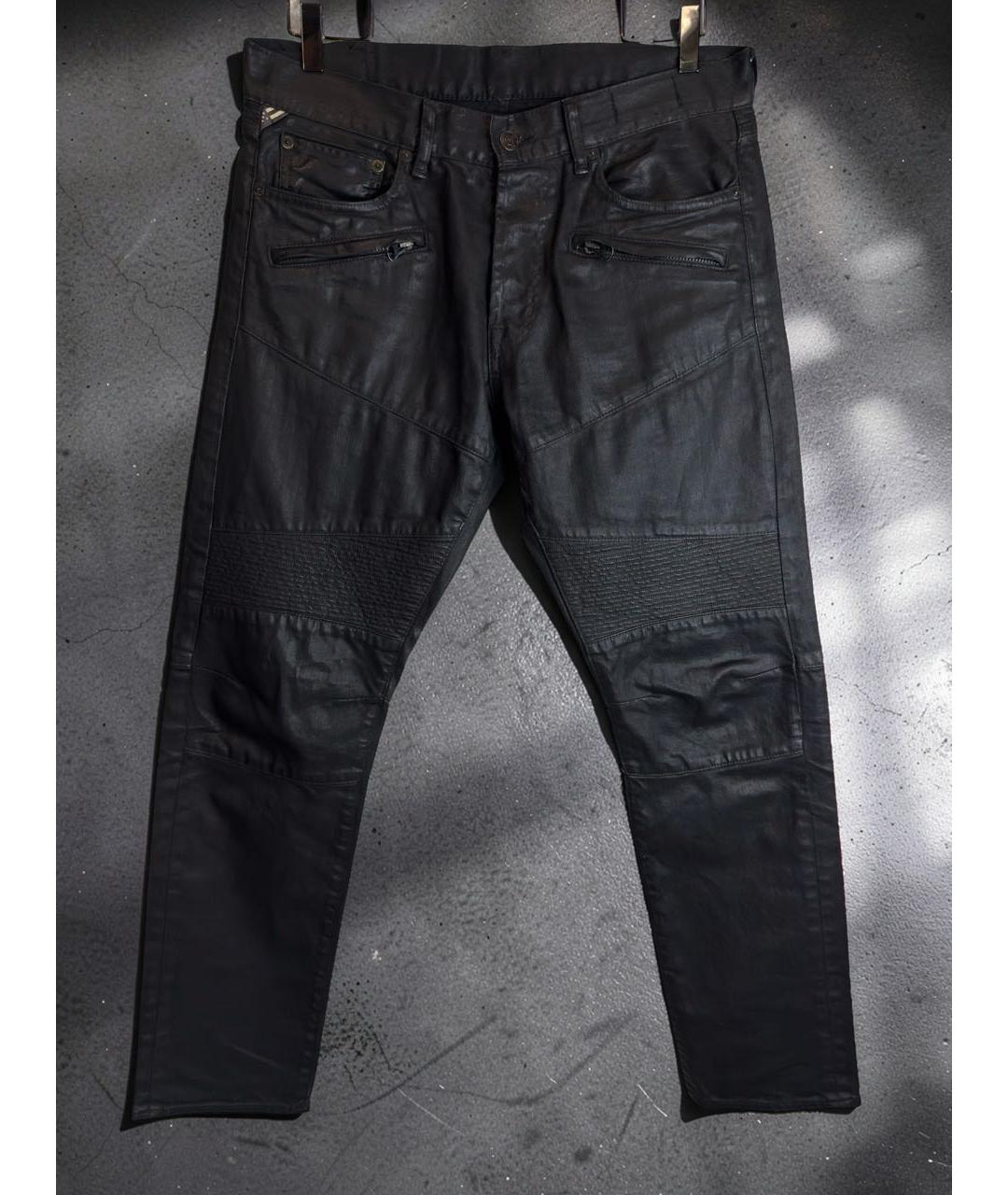 RALPH LAUREN Черные хлопковые джинсы скинни, фото 9