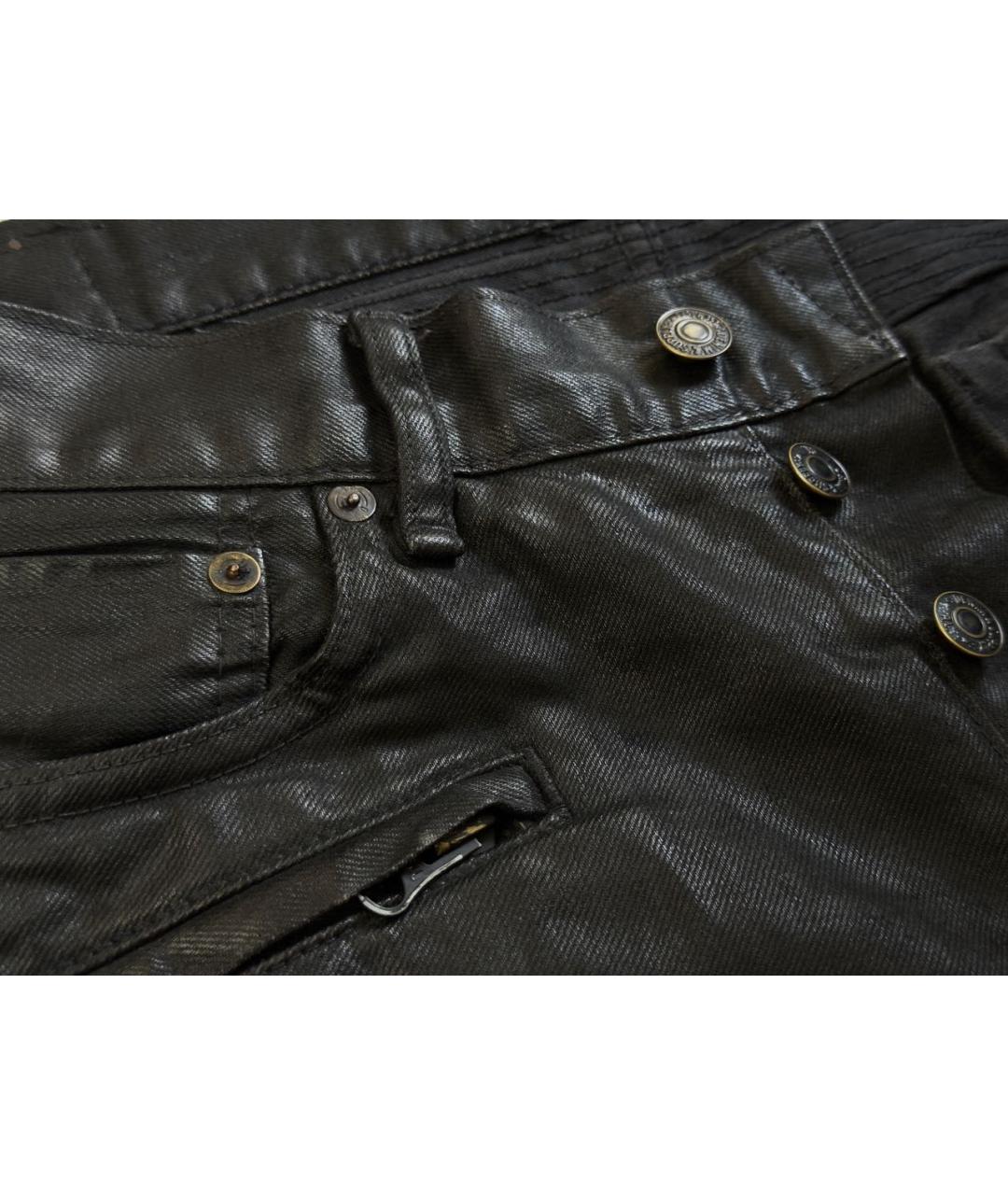 RALPH LAUREN Черные хлопковые джинсы скинни, фото 7