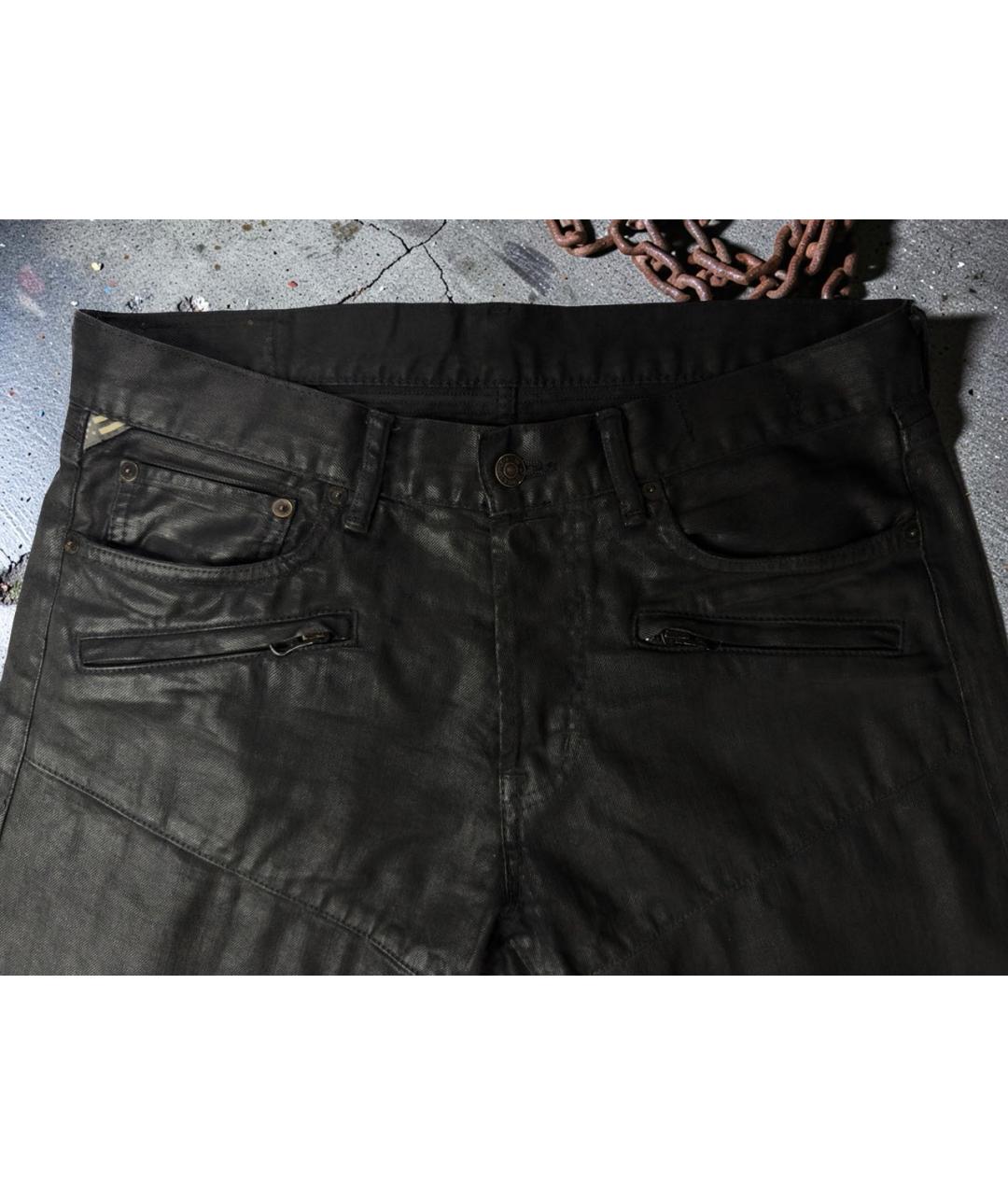 RALPH LAUREN Черные хлопковые джинсы скинни, фото 3