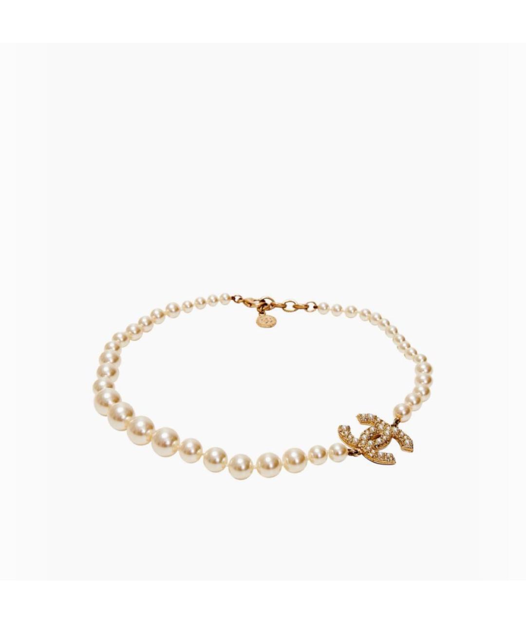 CHANEL Белое колье, фото 2