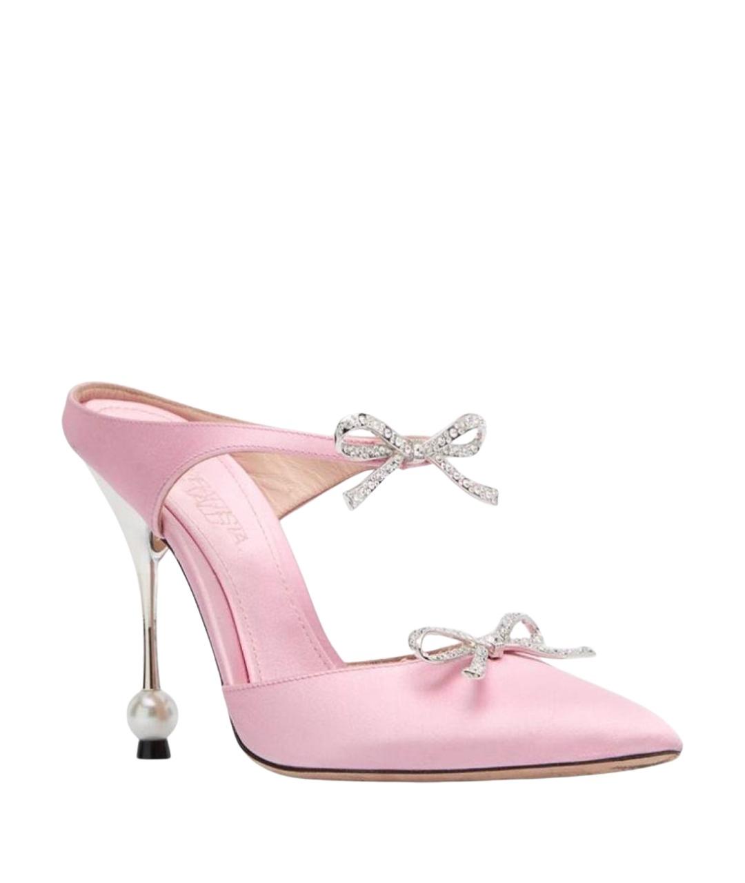 GIAMBATTISTA VALLI Розовые текстильные туфли, фото 1