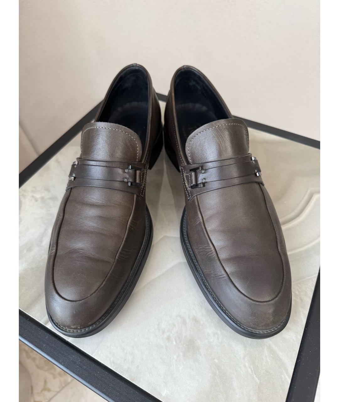 TOD'S Коричневые кожаные лоферы, фото 2