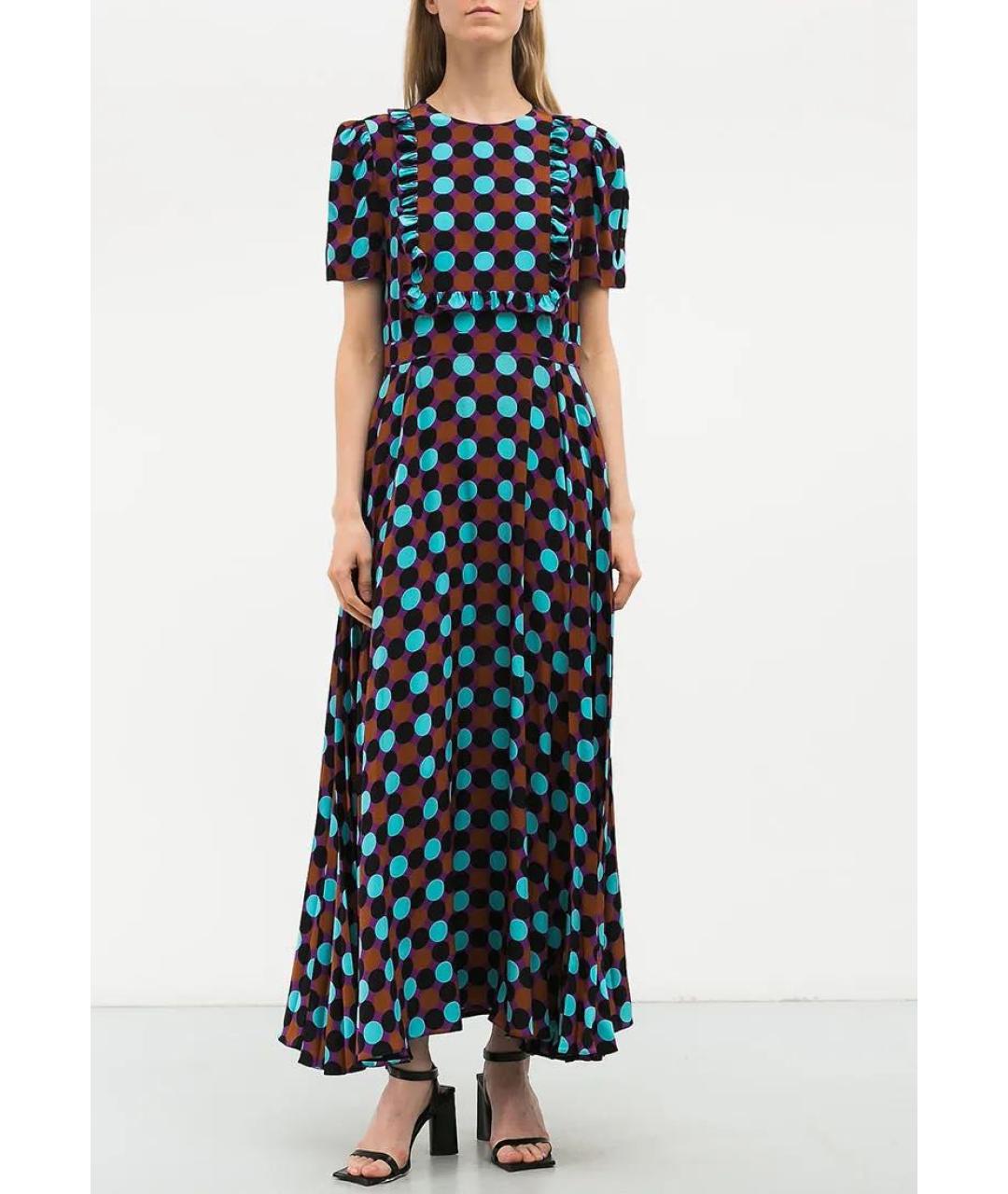 VALENTINO Фиолетовое шелковое коктейльное платье, фото 2
