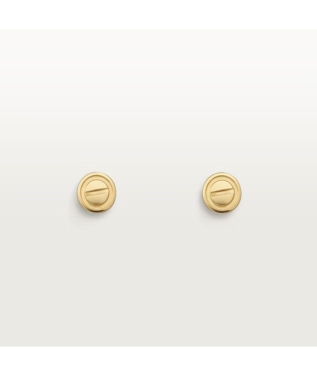 CARTIER Золотые серьги из желтого золота, фото 4