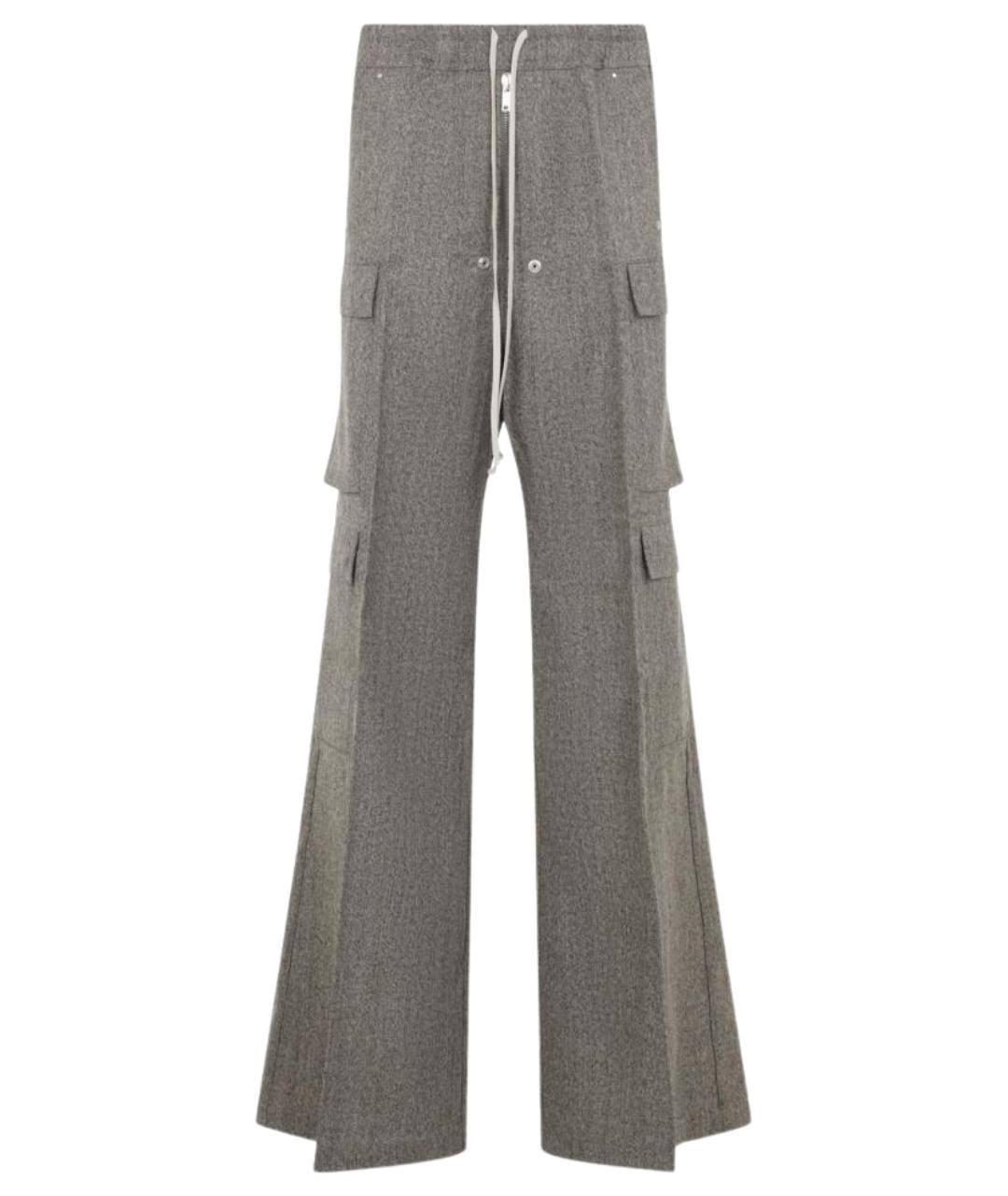 RICK OWENS Мульти шерстяные повседневные брюки, фото 1
