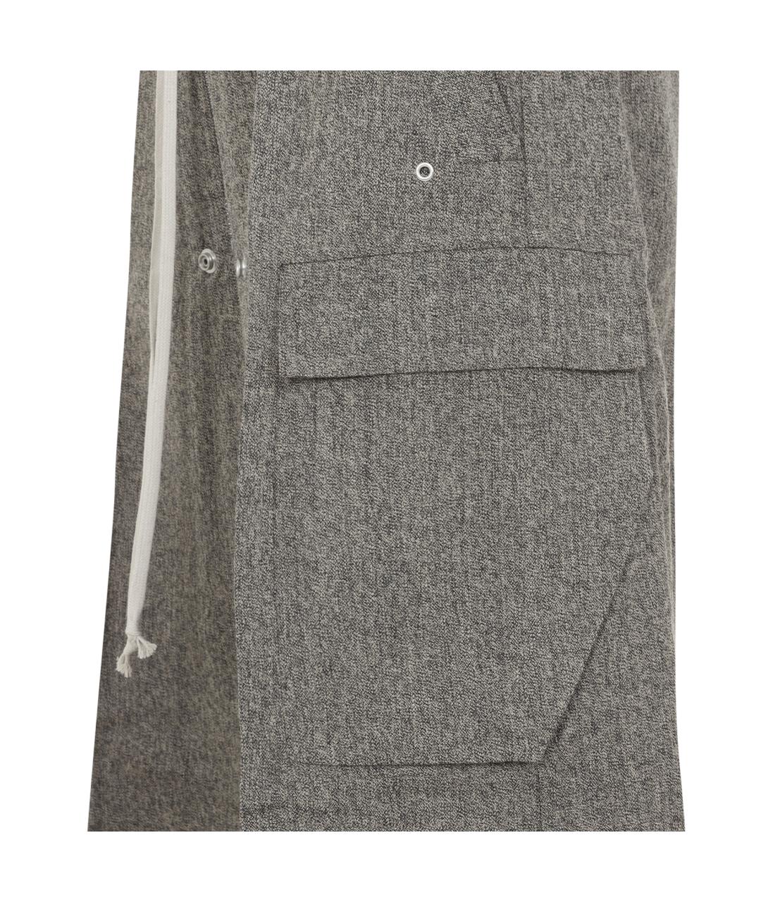 RICK OWENS Мульти шерстяные повседневные брюки, фото 4