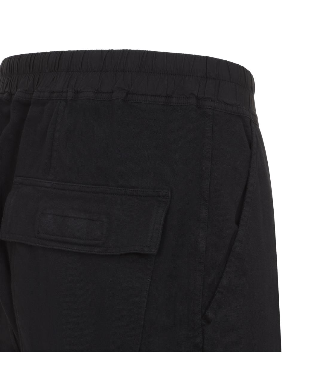 RICK OWENS DRKSHDW Черные хлопковые повседневные брюки, фото 3